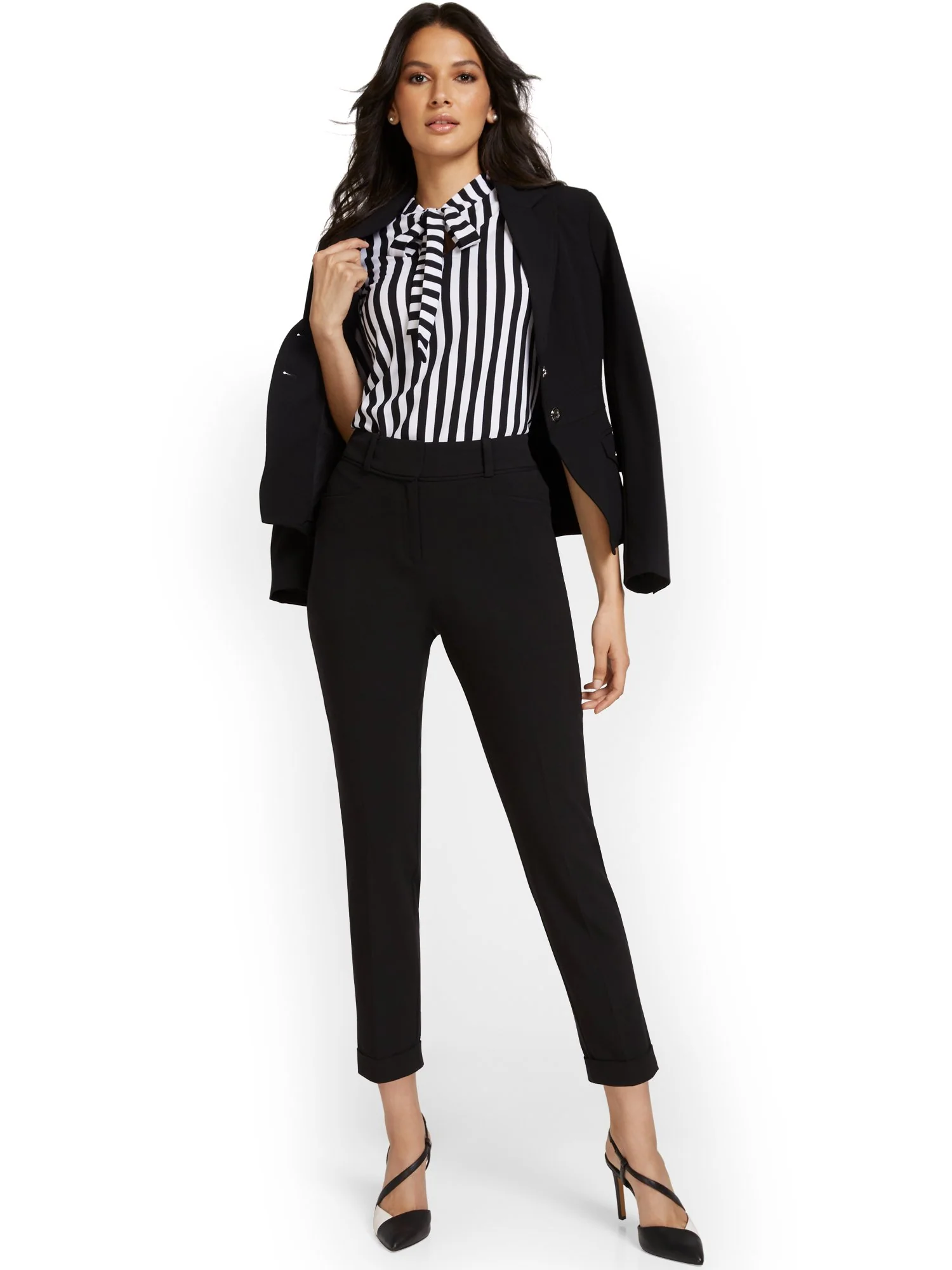 Tall Cuffed Ankle Pant - Essential Stretch - 7th Avenue - Image 4