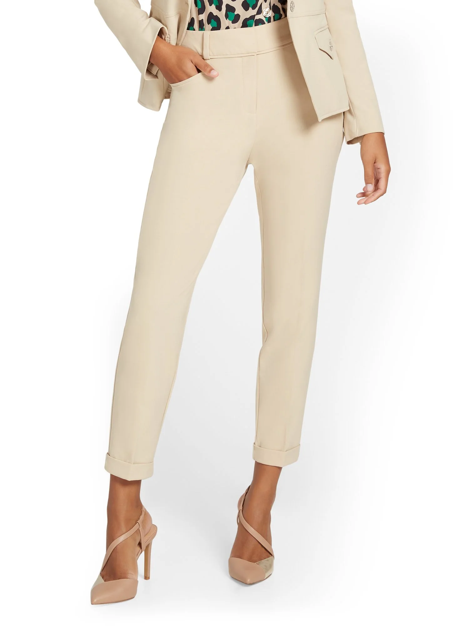 Tall Cuffed Ankle Pant - Essential Stretch - 7th Avenue - Image 7