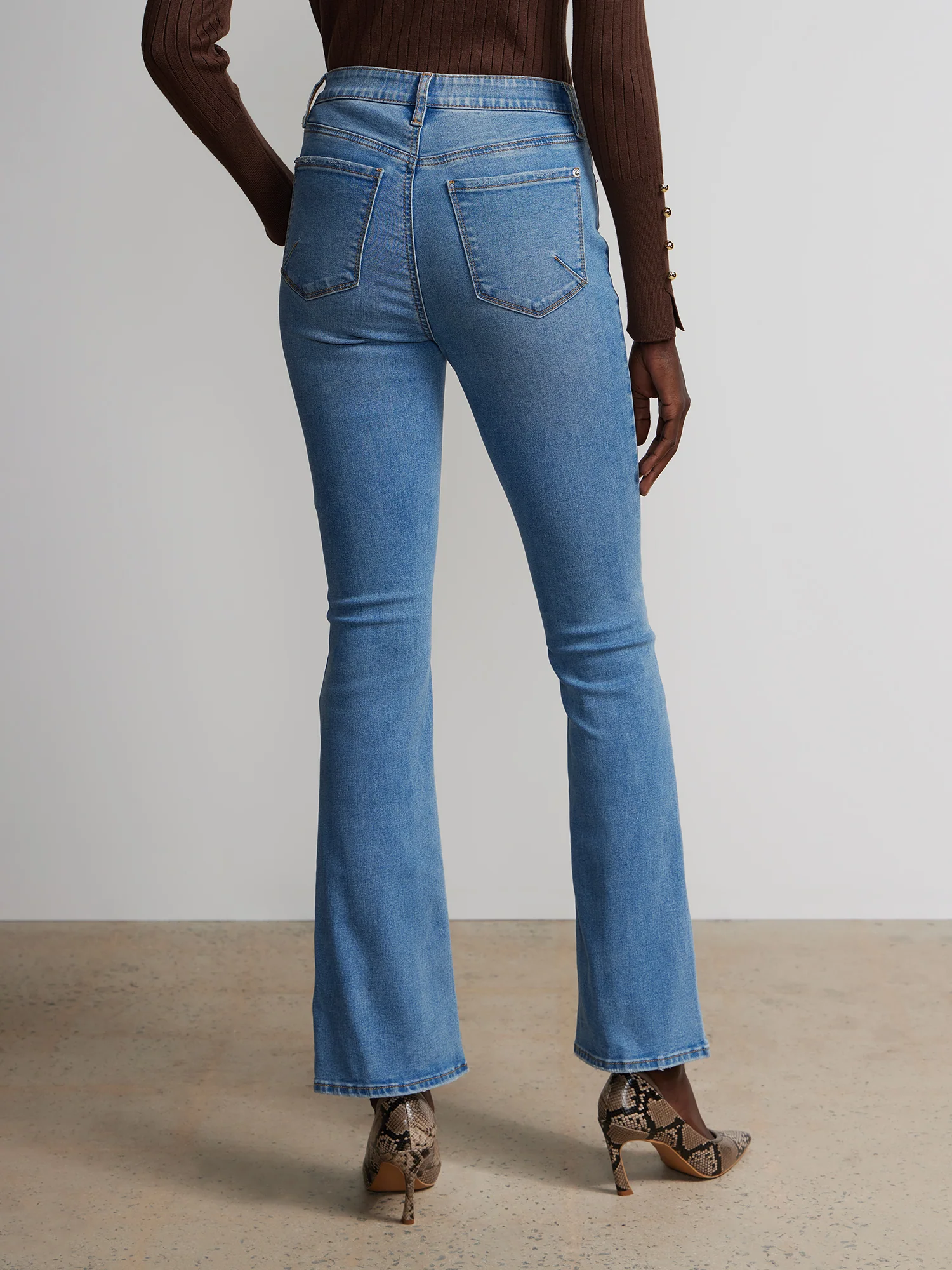 Tall Curvy High Rise Bootcut Jeans - Image 3