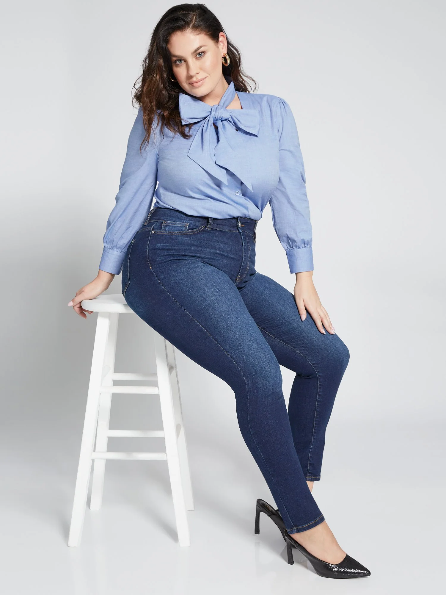 Tall Curvy High-Waisted Super-Skinny Jeans - Dark Wash