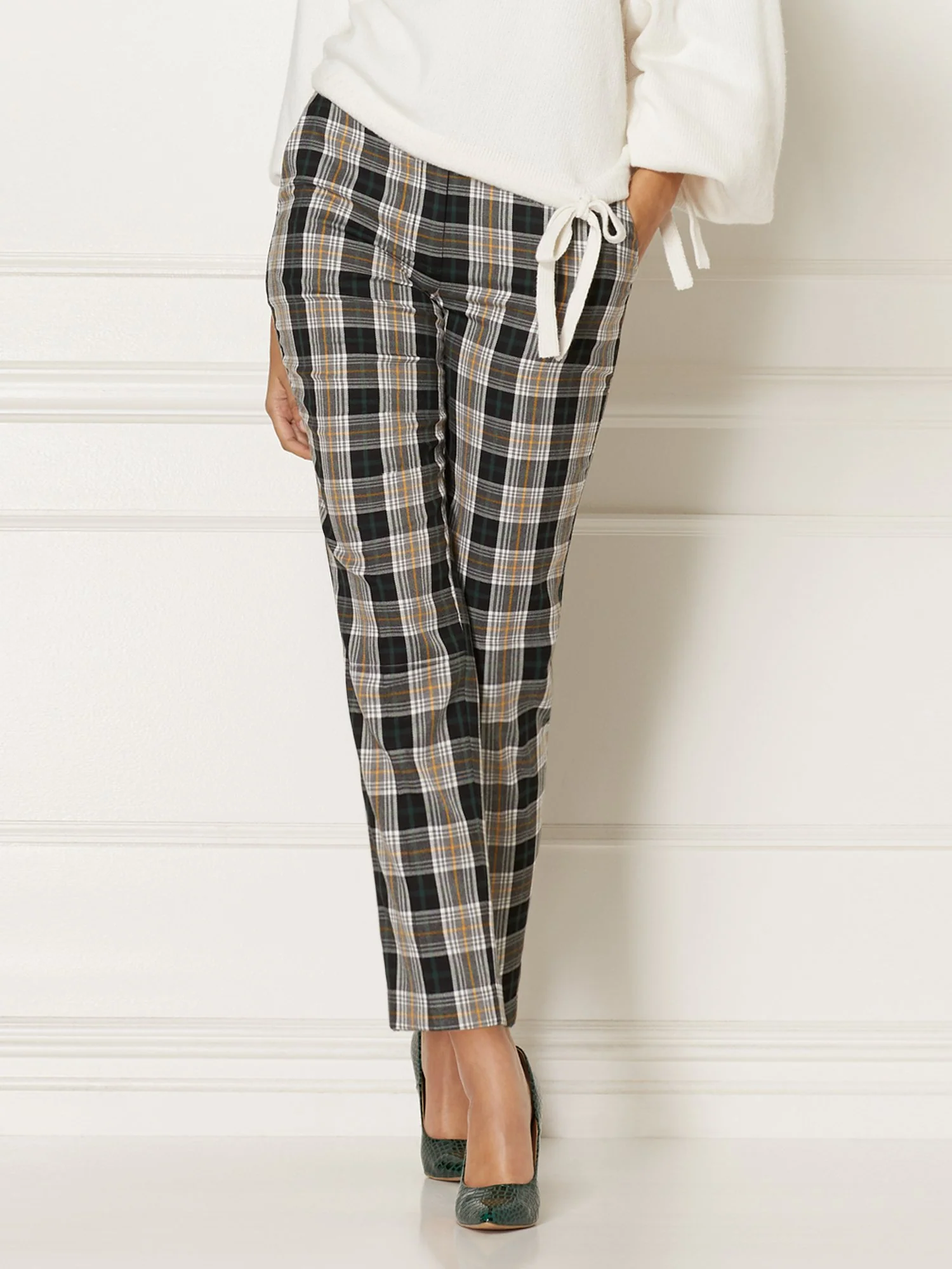 Tall Elise Plaid Pant - Eva Mendes Collection - Image 2