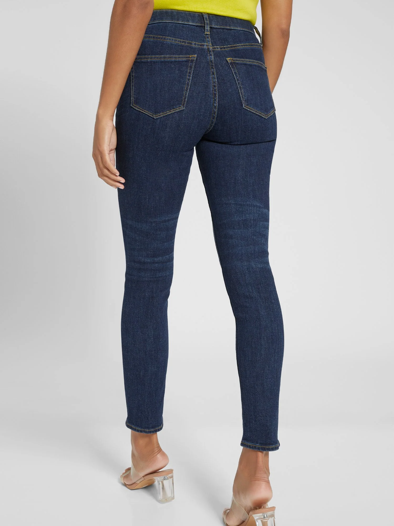 Tall Essential High-Waisted Skinny Jeans - Dark Wash - Image 3