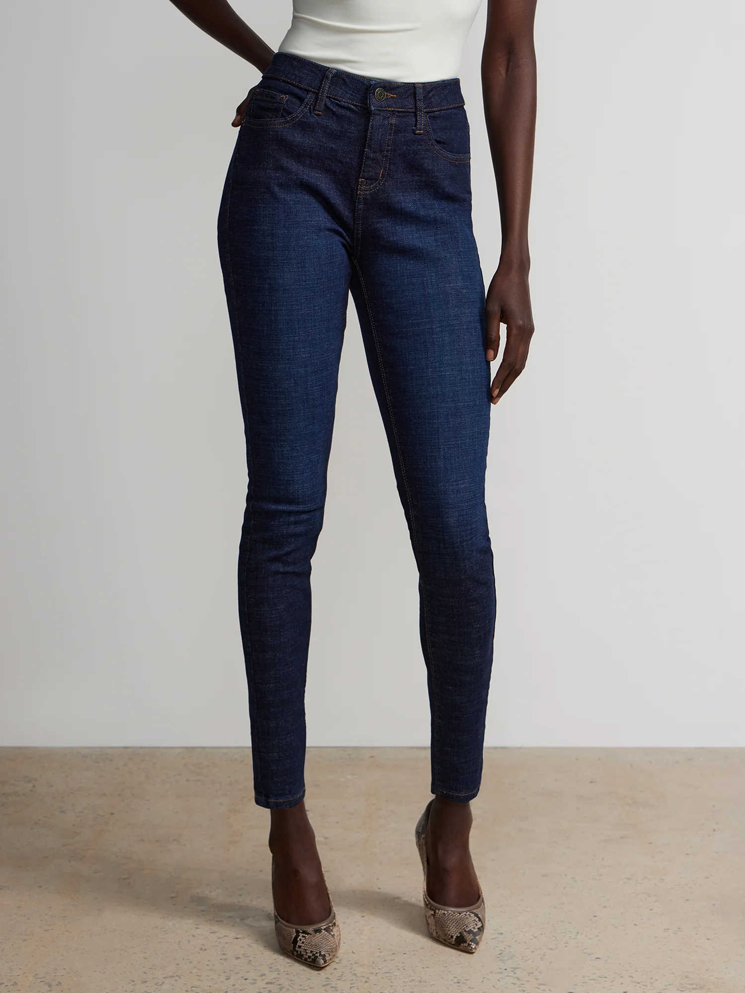 Tall Essential Mid-Rise Skinny Ankle Jeans