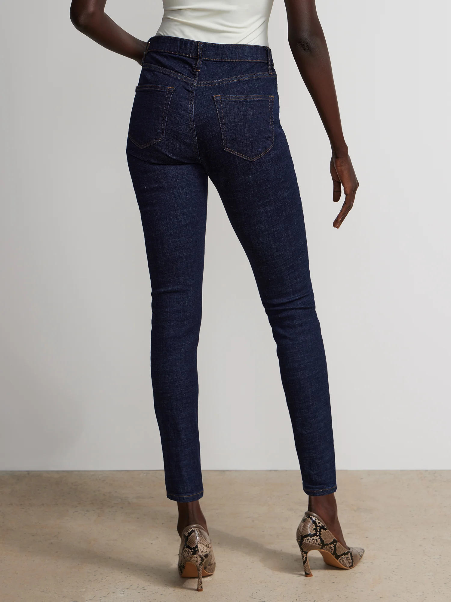 Tall Essential Mid-Rise Skinny Ankle Jeans - Image 3