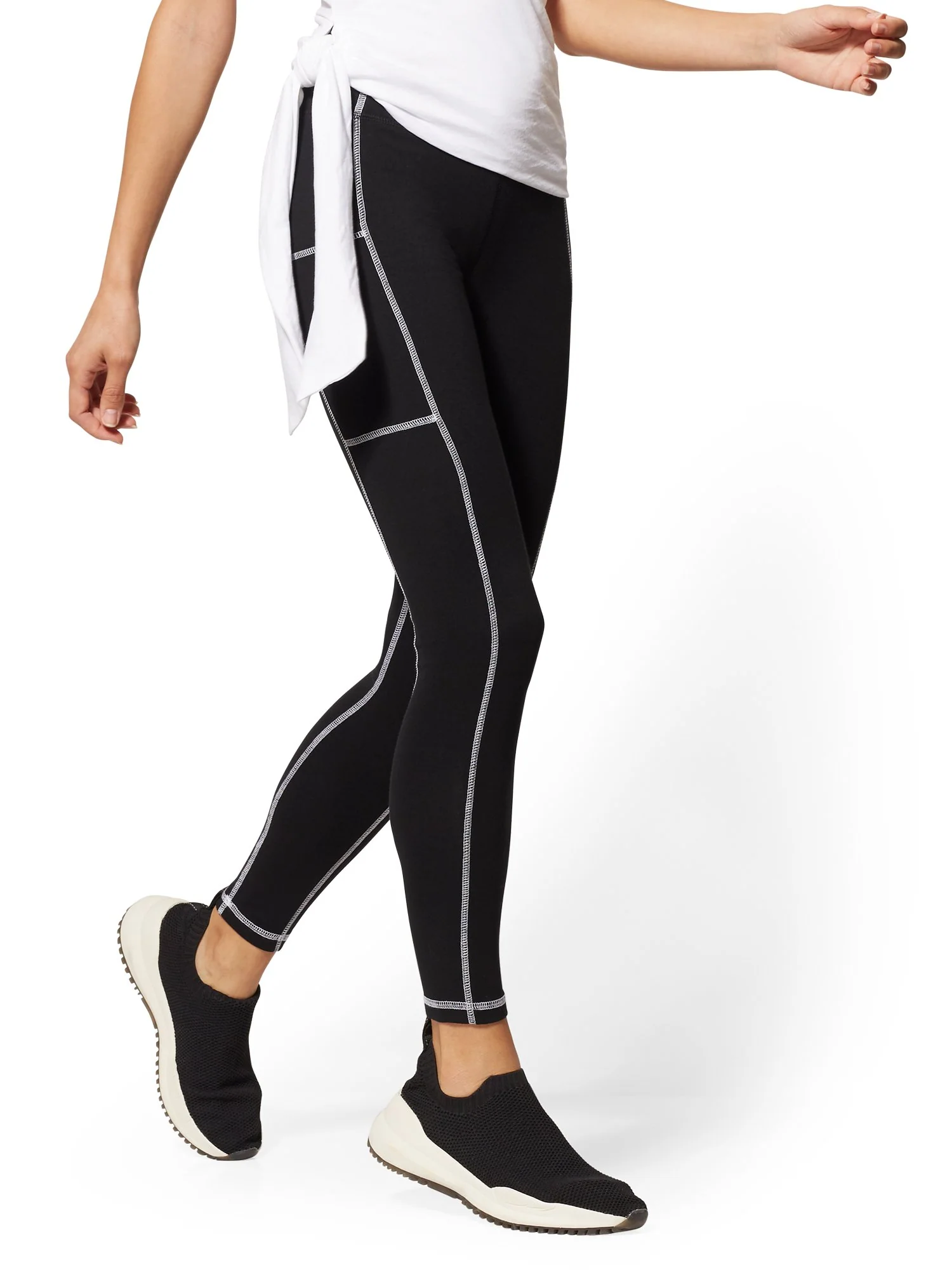Tall High-Waisted Black Pocket Legging