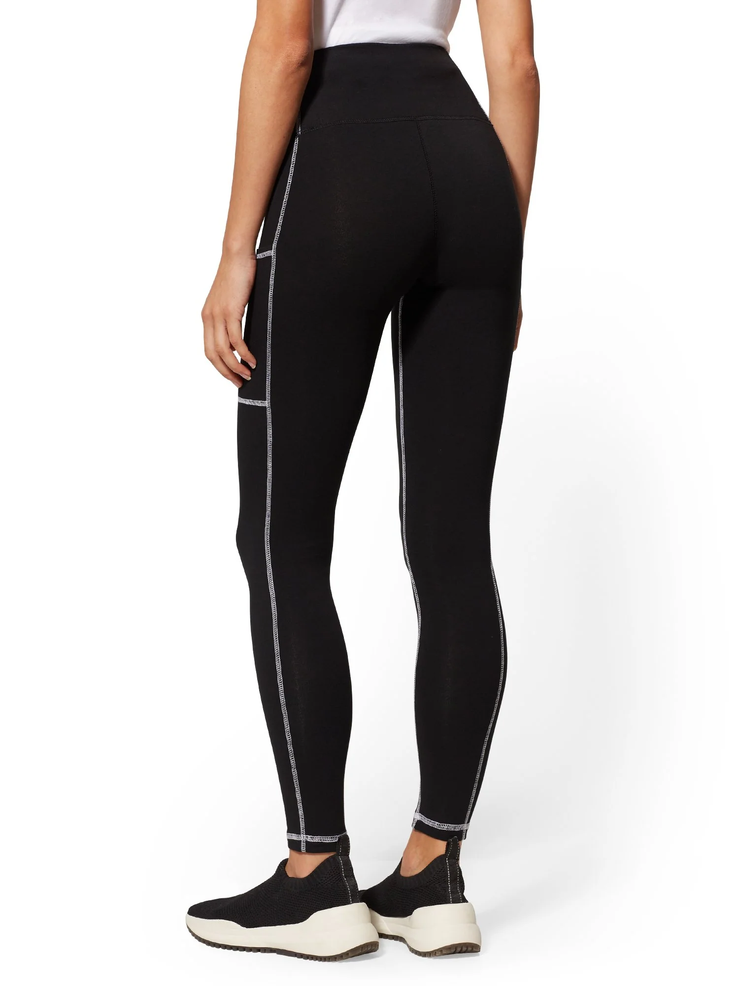 Tall High-Waisted Black Pocket Legging - Image 3