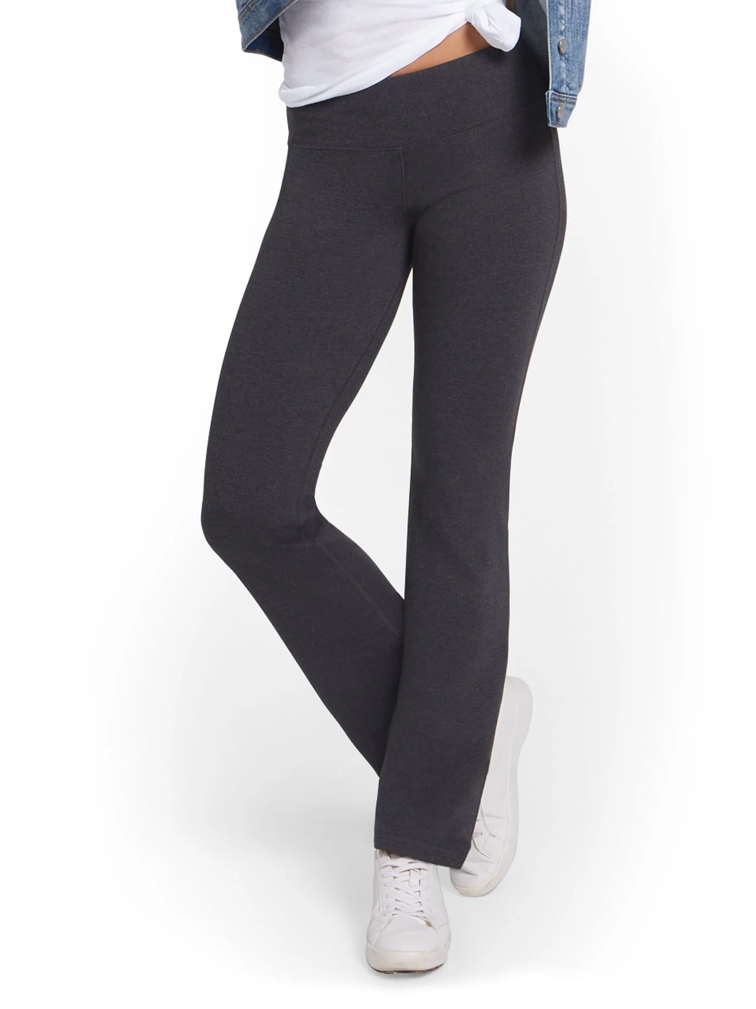 Tall High-Waisted Bootcut Yoga Pant - Heather Grey - Image 2