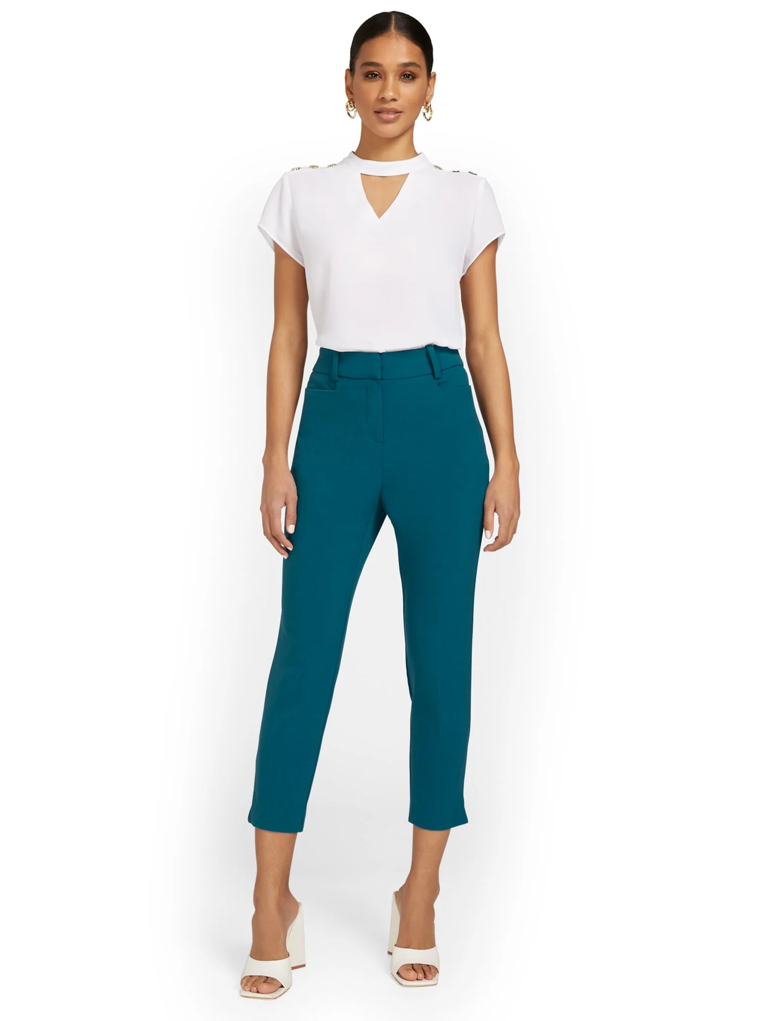 Tall High-Waisted Capri Pant - Essential Stretch - Image 32