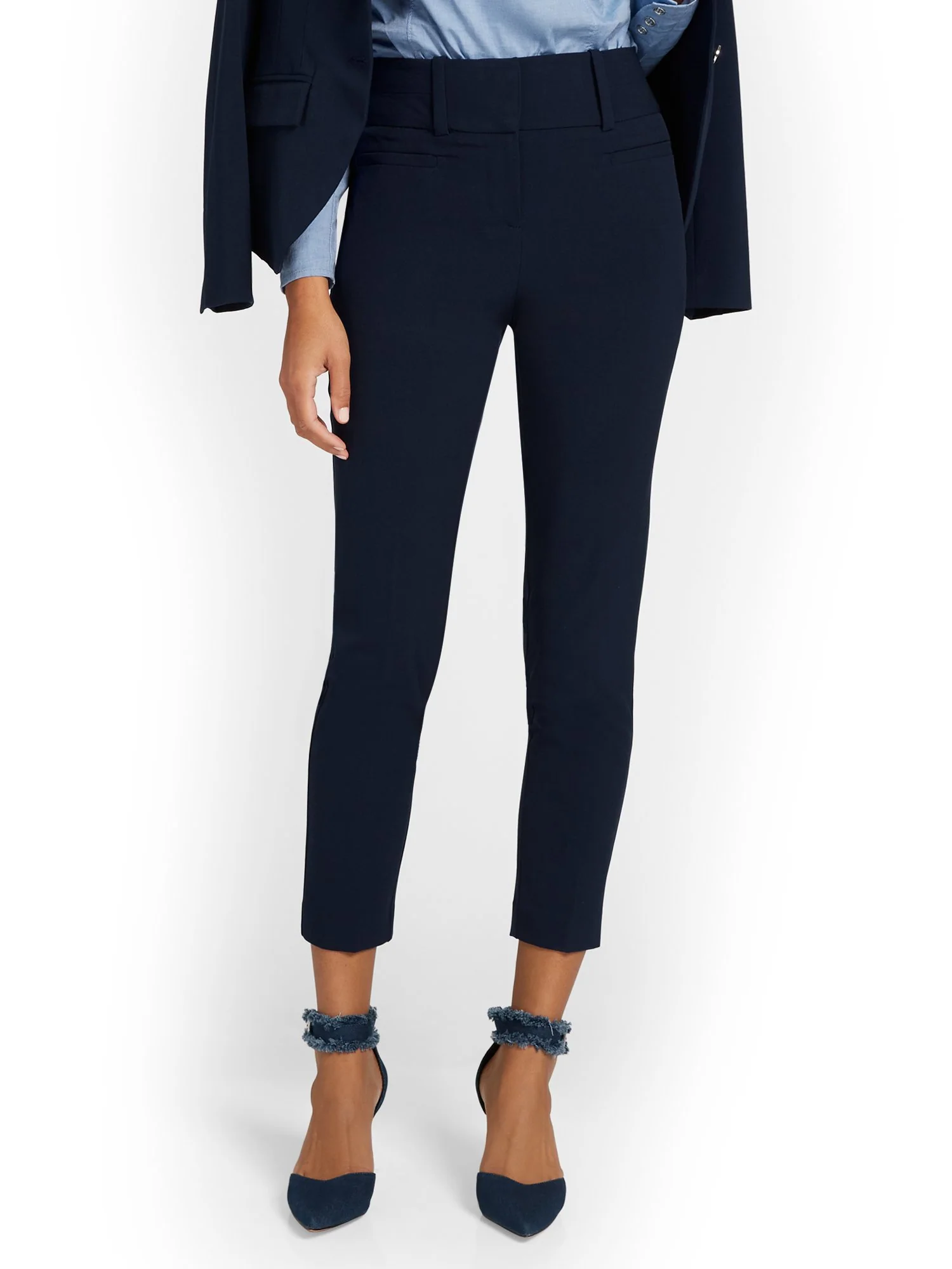 Tall High-Waisted Modern Fit Ankle Pant - Essential Stretch - Image 6