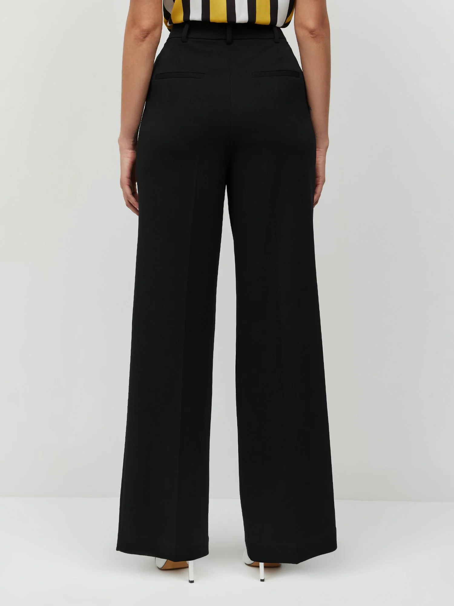 Tall High-Waisted Pleated Wide-Leg Pant - Magic Crepe® - Image 3
