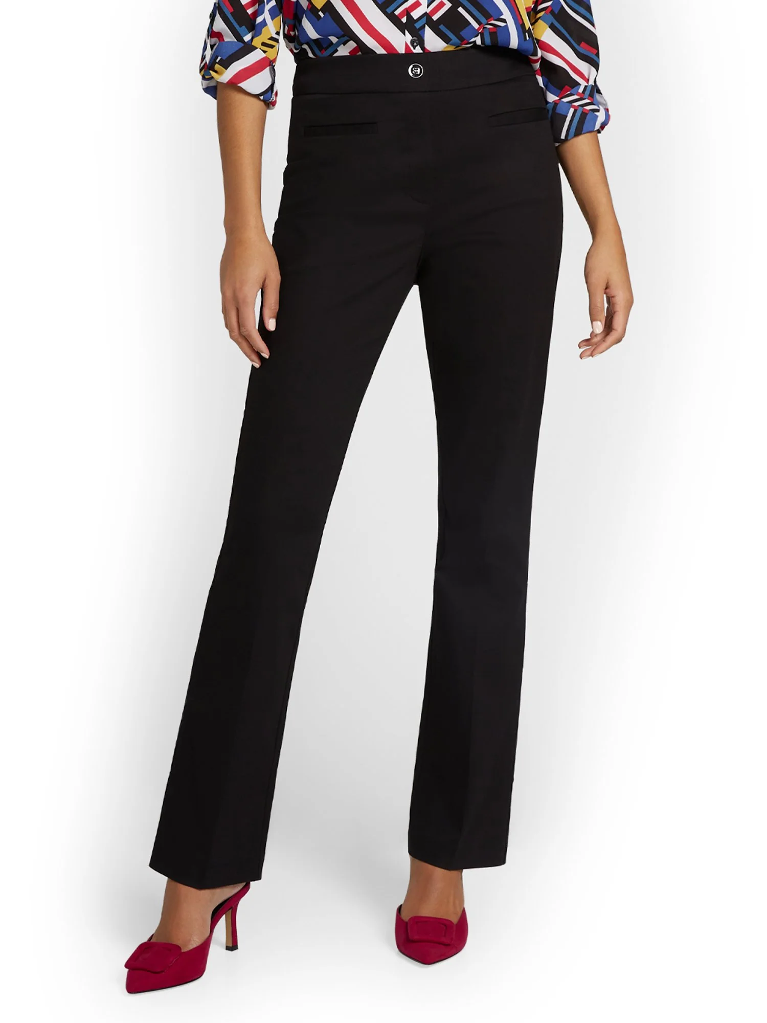Tall High-Waisted Pull-On Bootcut Pant - NY&Chic Collection - Image 2