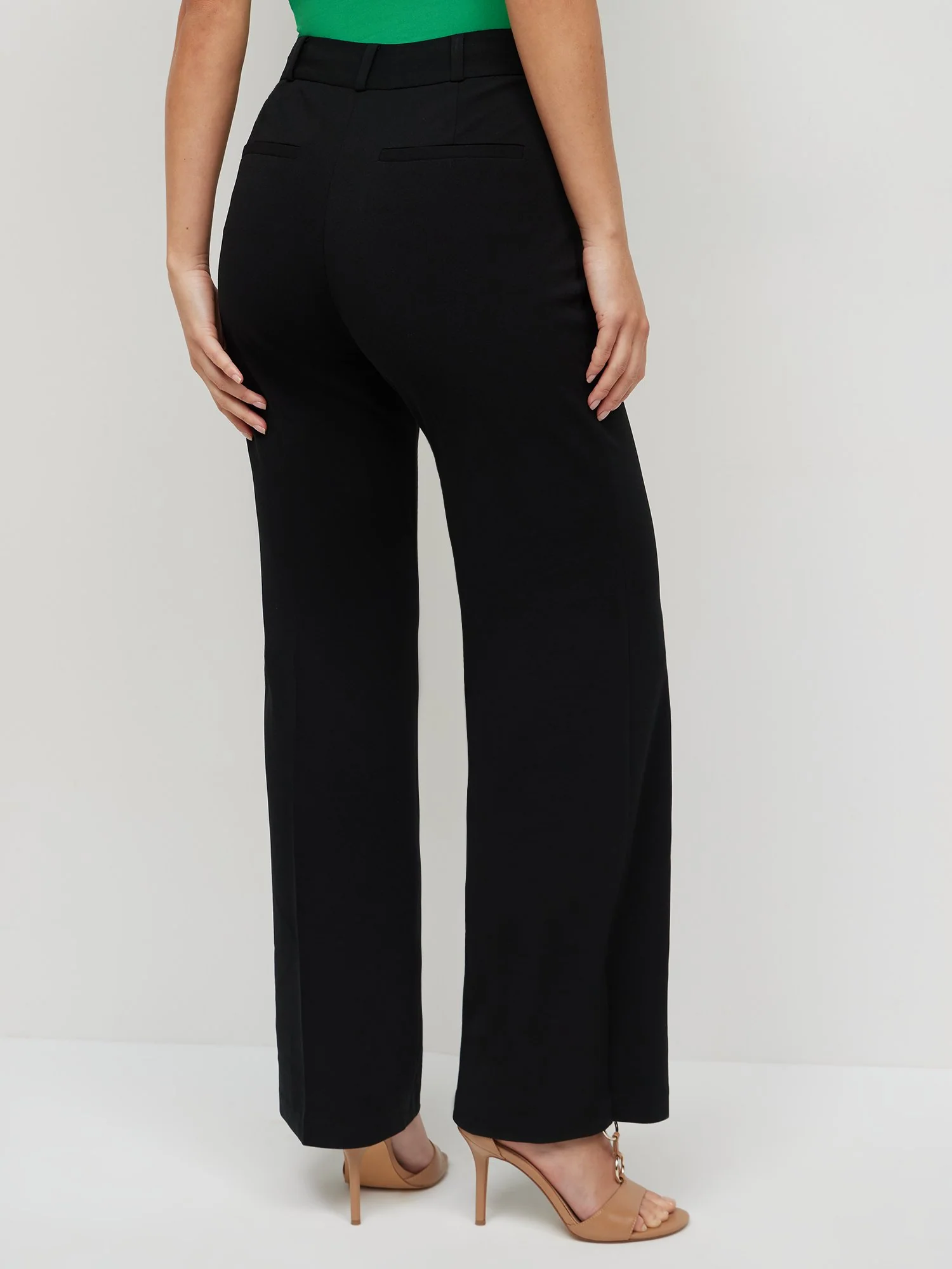 Tall High-Waisted Slit-Hem Flare Pant - Magic Crepe® - Image 2