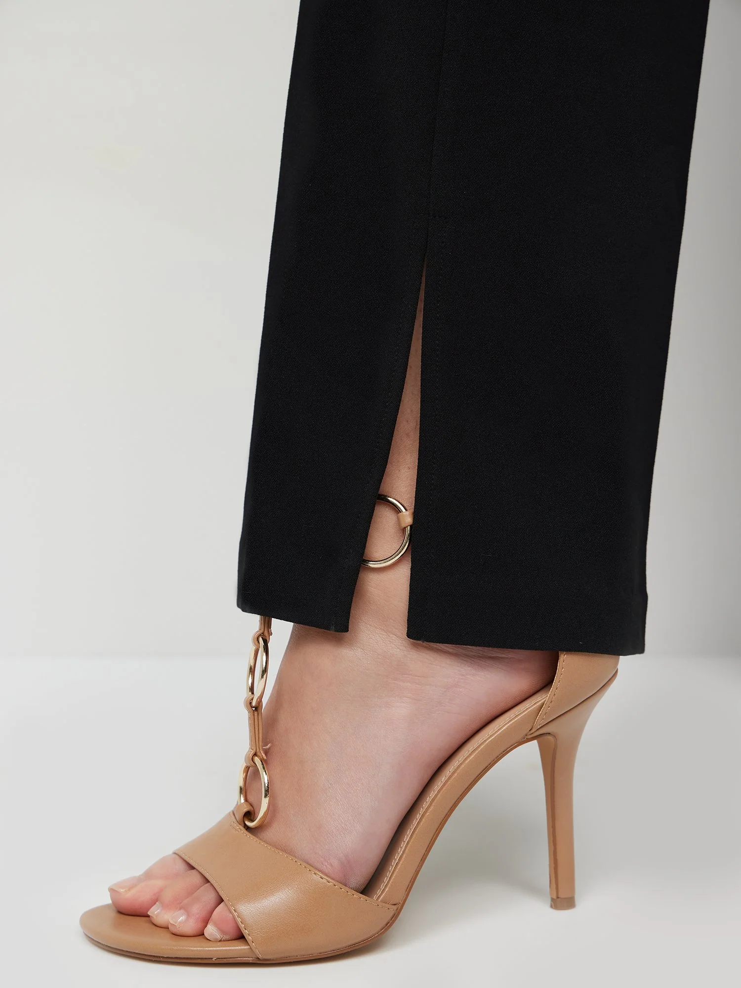 Tall High-Waisted Slit-Hem Flare Pant - Magic Crepe® - Image 3