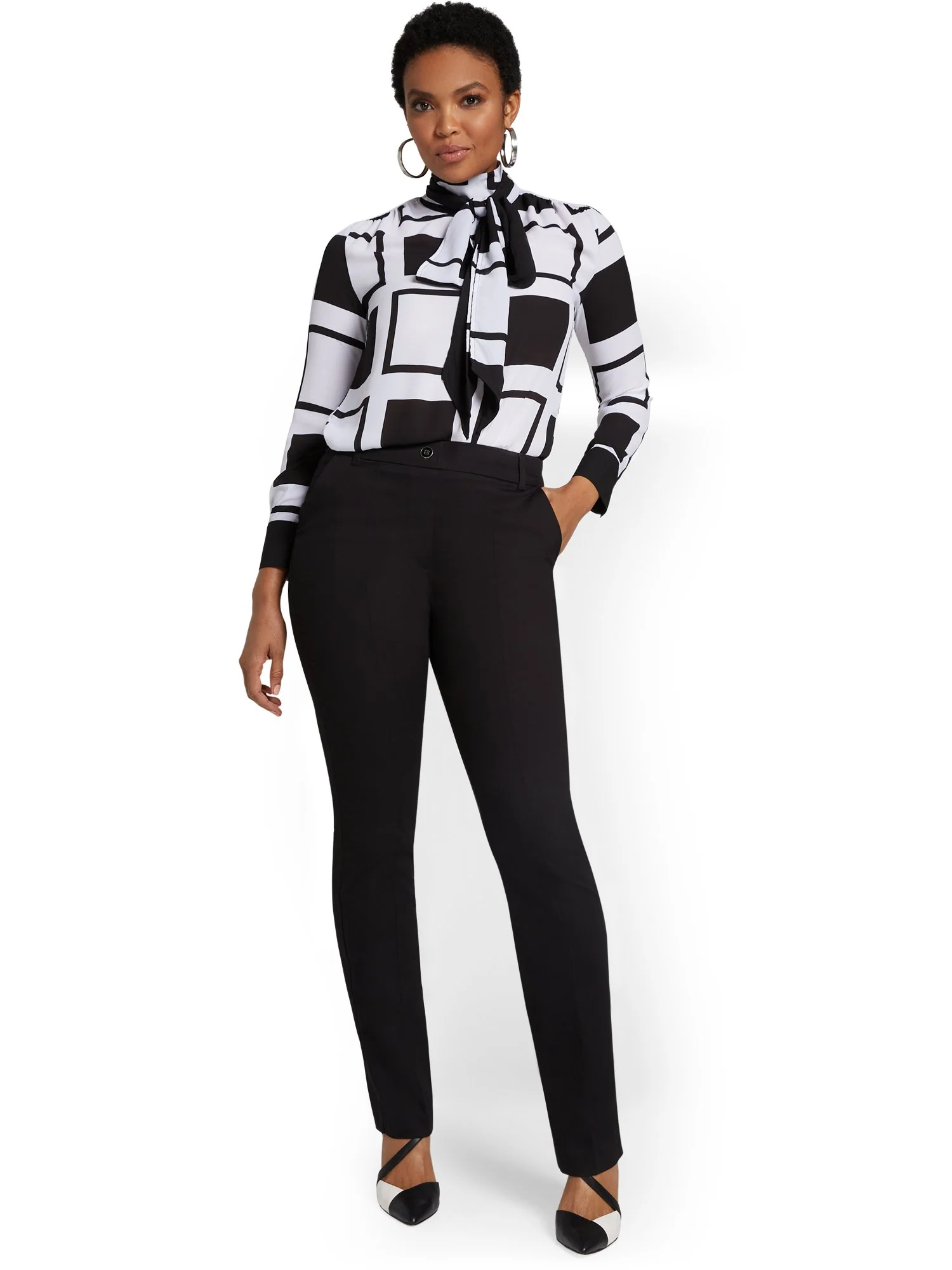 Tall High-Waisted Straight-Leg Pant - NY&Chic Collection - Image 3