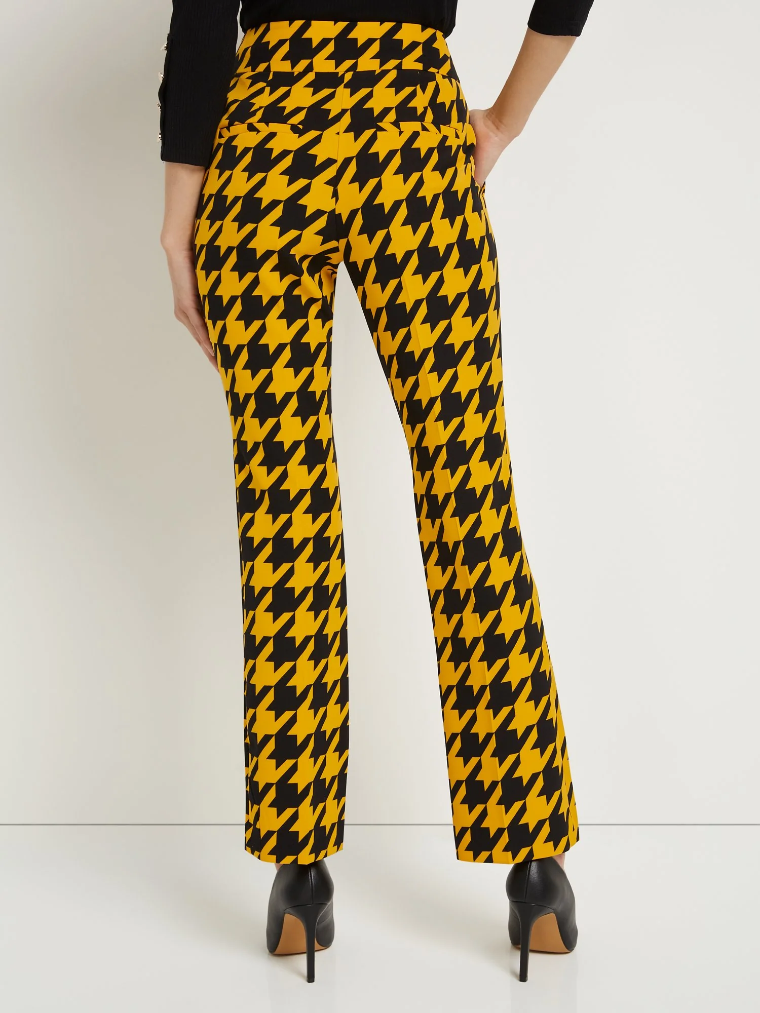 Tall Houndstooth Straight-Leg Pant - Image 3