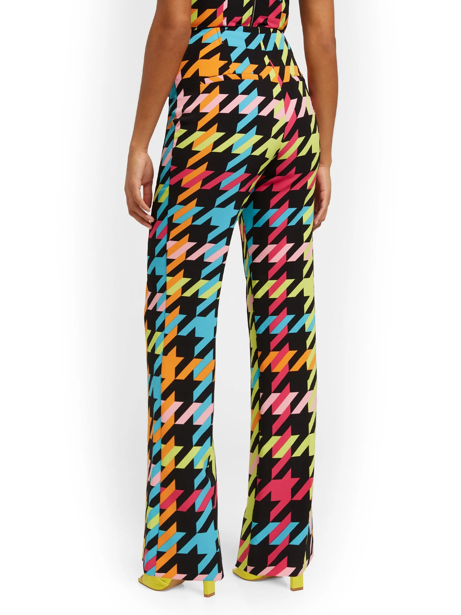 Tall Houndstooth Wide-Leg Pant - Image 3