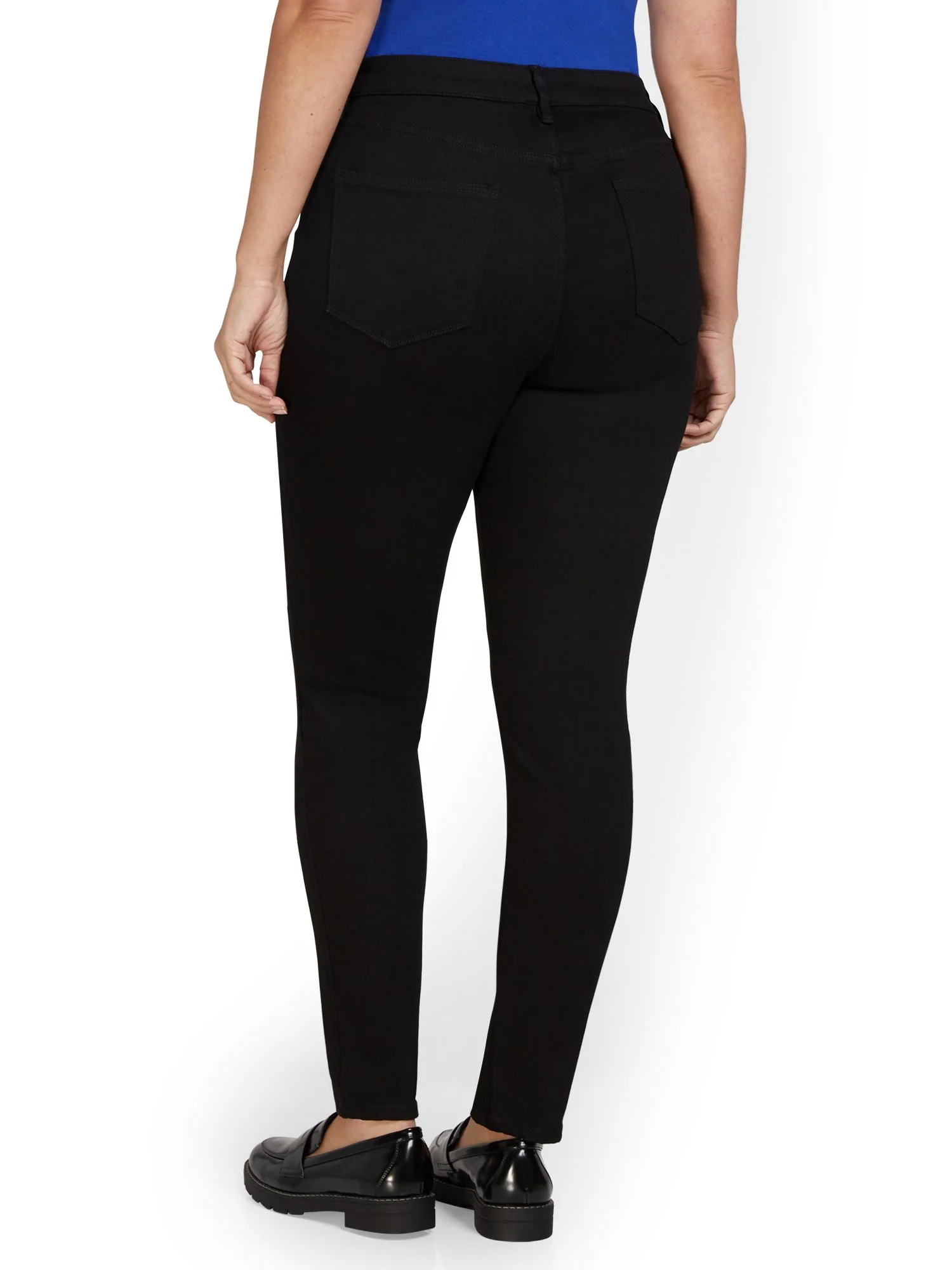 Tall Lexi High-Waisted Super-Skinny Jeans - Black - Image 3