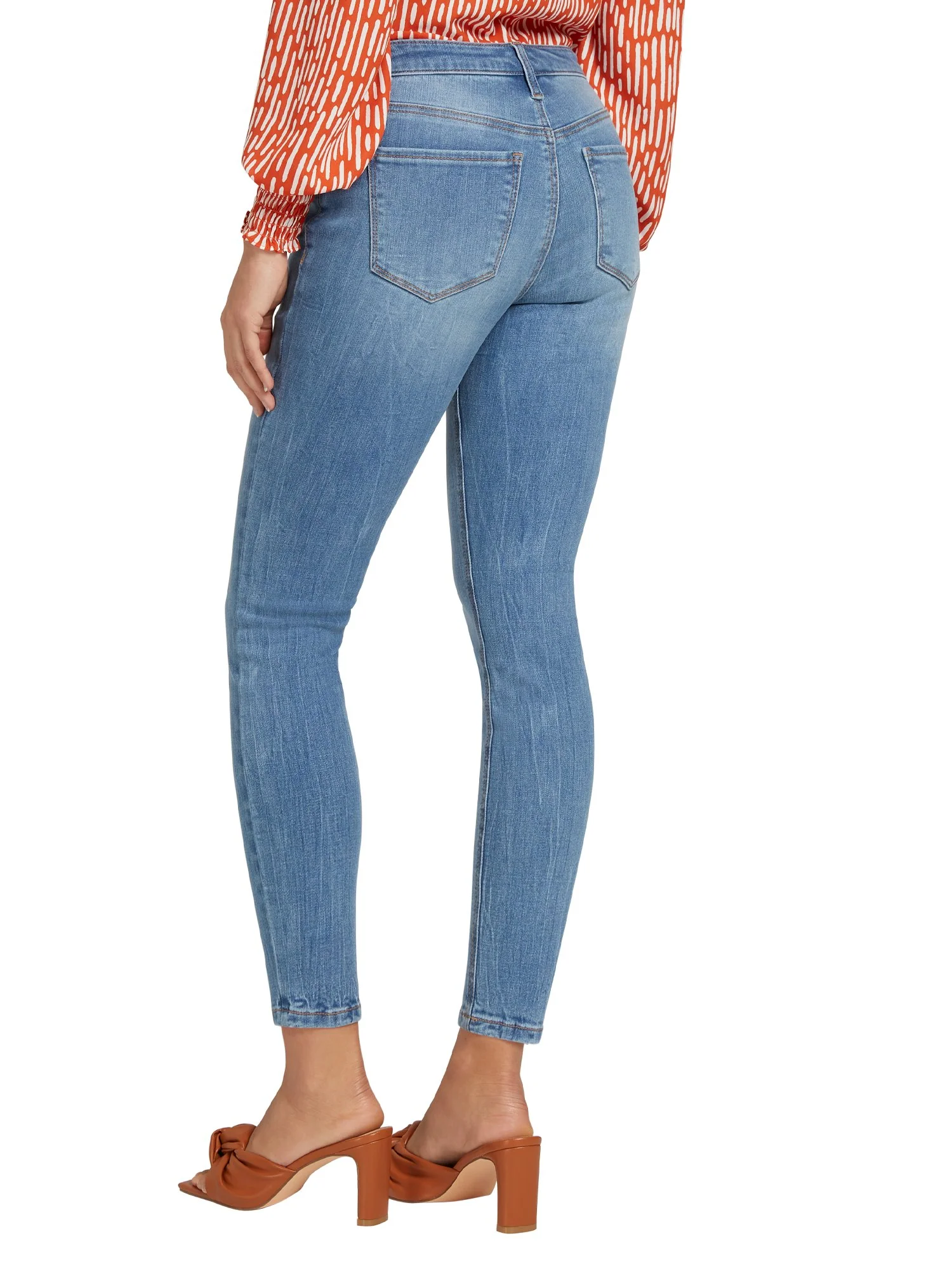 Tall Lexi Mid-Rise Super-Skinny Ankle Jeans - Medium Blue Wash - Image 3