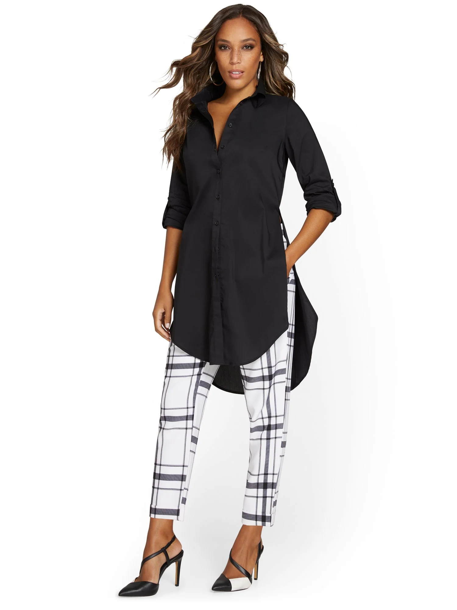 Tall Madison Poplin Tunic Shirt