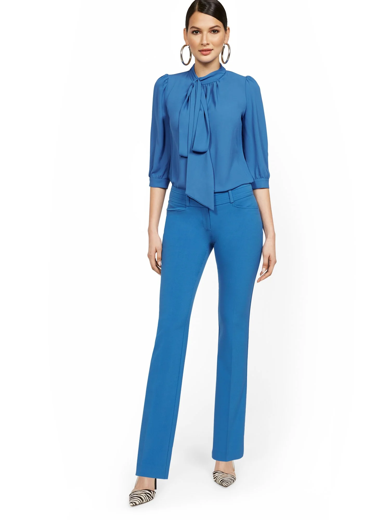 Tall Mid-Rise Modern Fit Barely Bootcut Pant  - Essential Stretch - Image 28