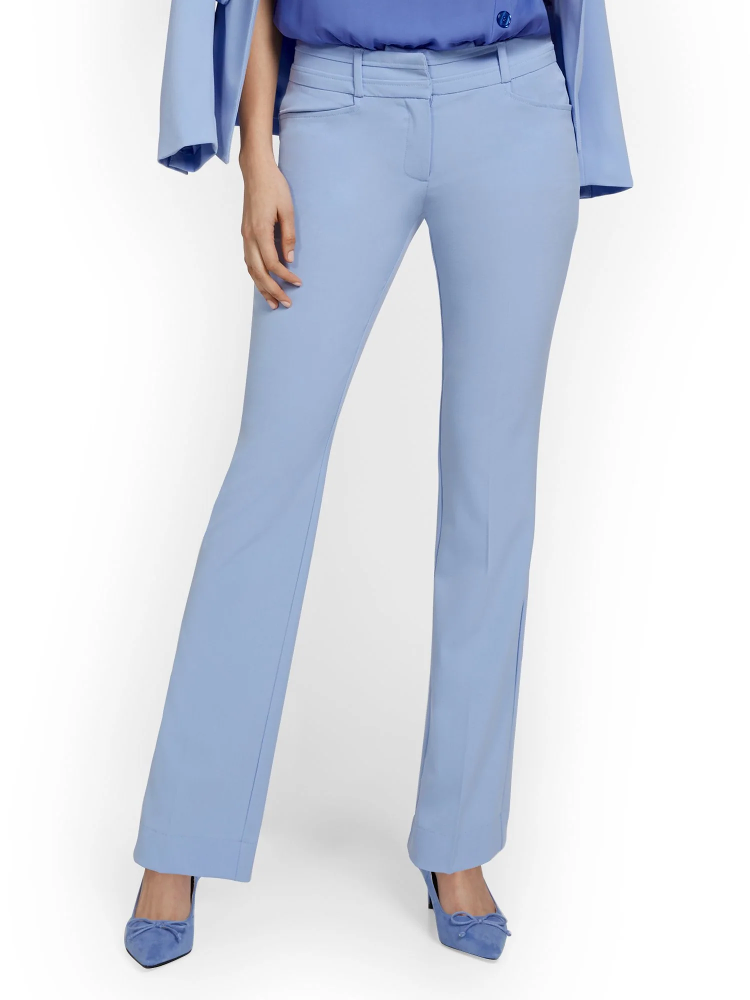 Tall Mid-Rise Modern Fit Barely Bootcut Pant  - Essential Stretch - Image 34