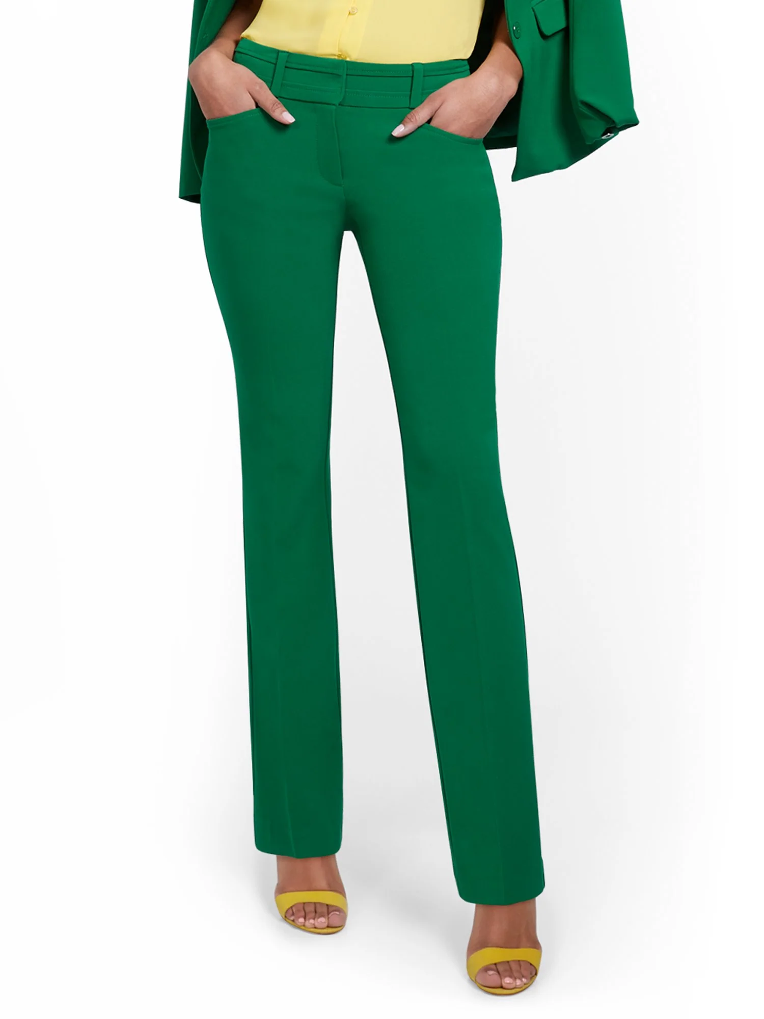 Tall Mid-Rise Modern Fit Barely Bootcut Pant  - Essential Stretch - Image 37