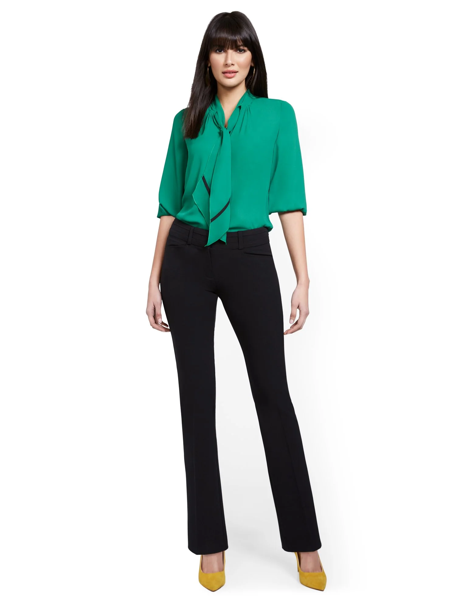 Tall Mid-Rise Modern Fit Barely Bootcut Pant  - Essential Stretch - Image 4