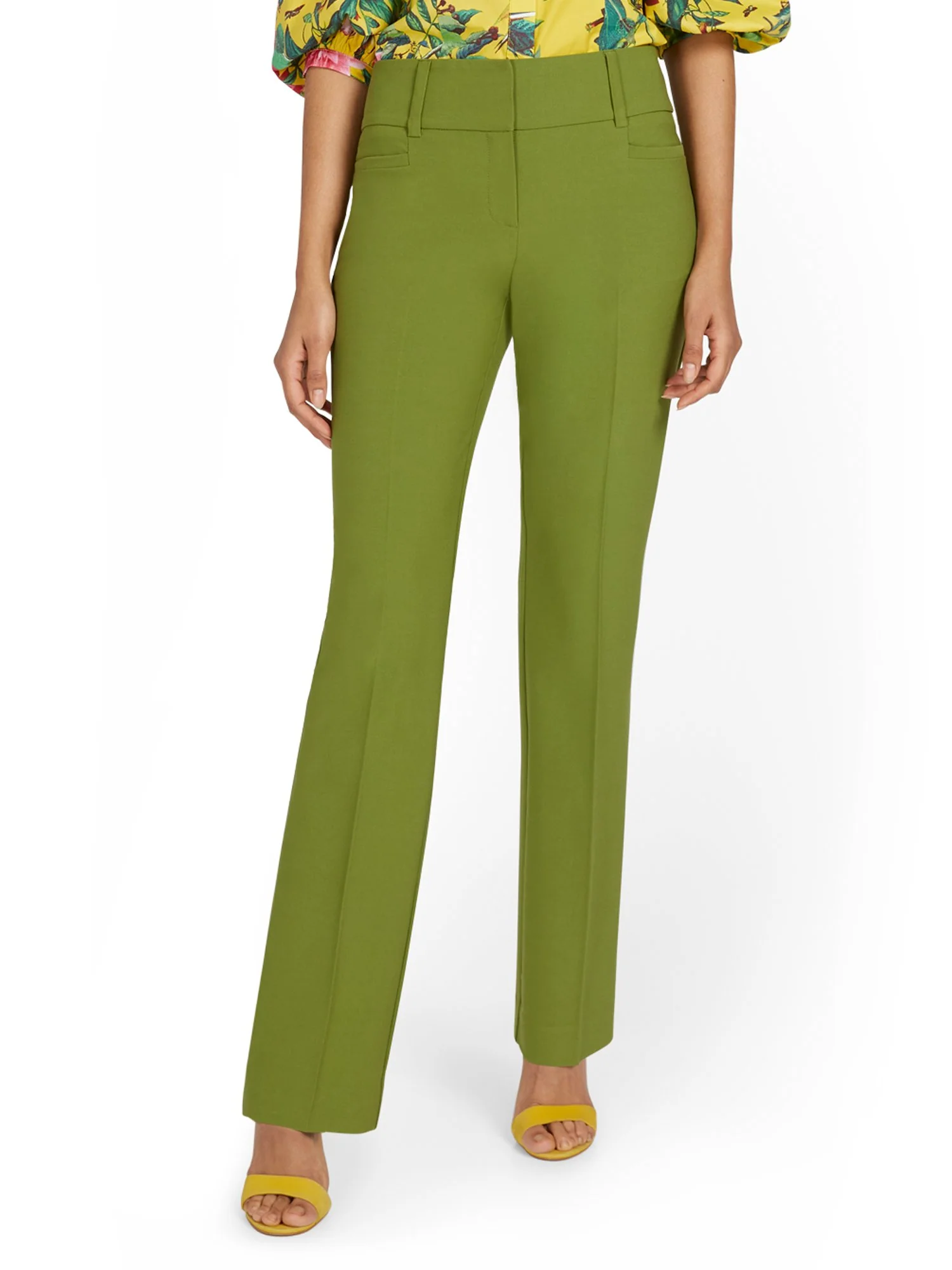 Tall Mid-Rise Straight-Leg Pant - Essential Stretch - 7th Avenue - Image 22