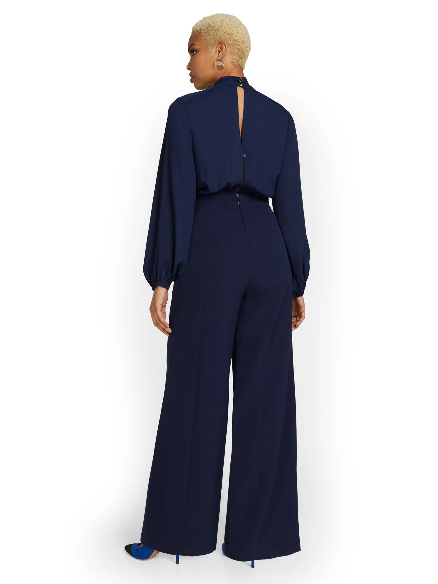 Tall Mixed Media Jumpsuit - Image 3