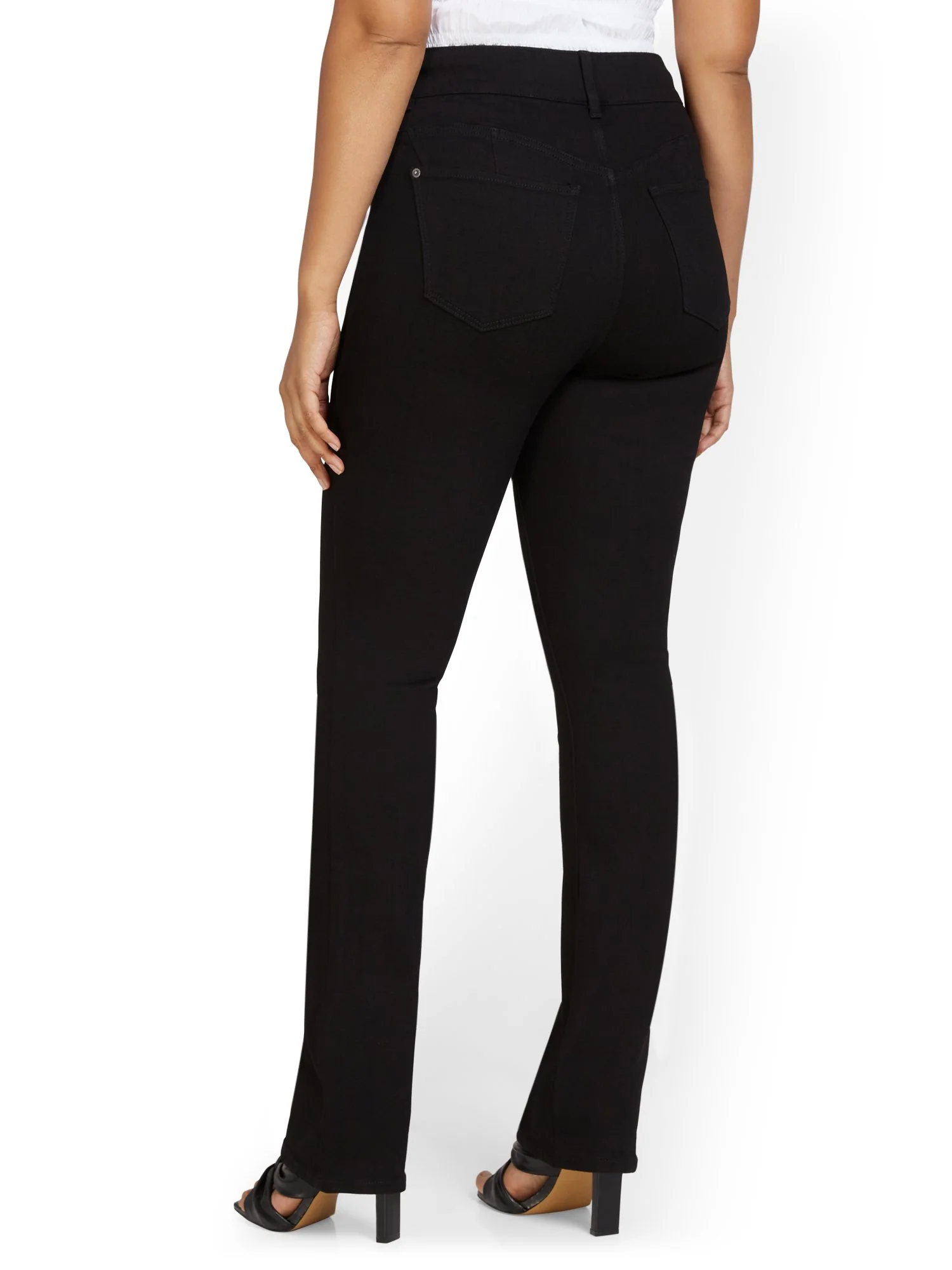 Tall Mya Curvy High-Waisted Bootcut Jeans - Black - Image 3