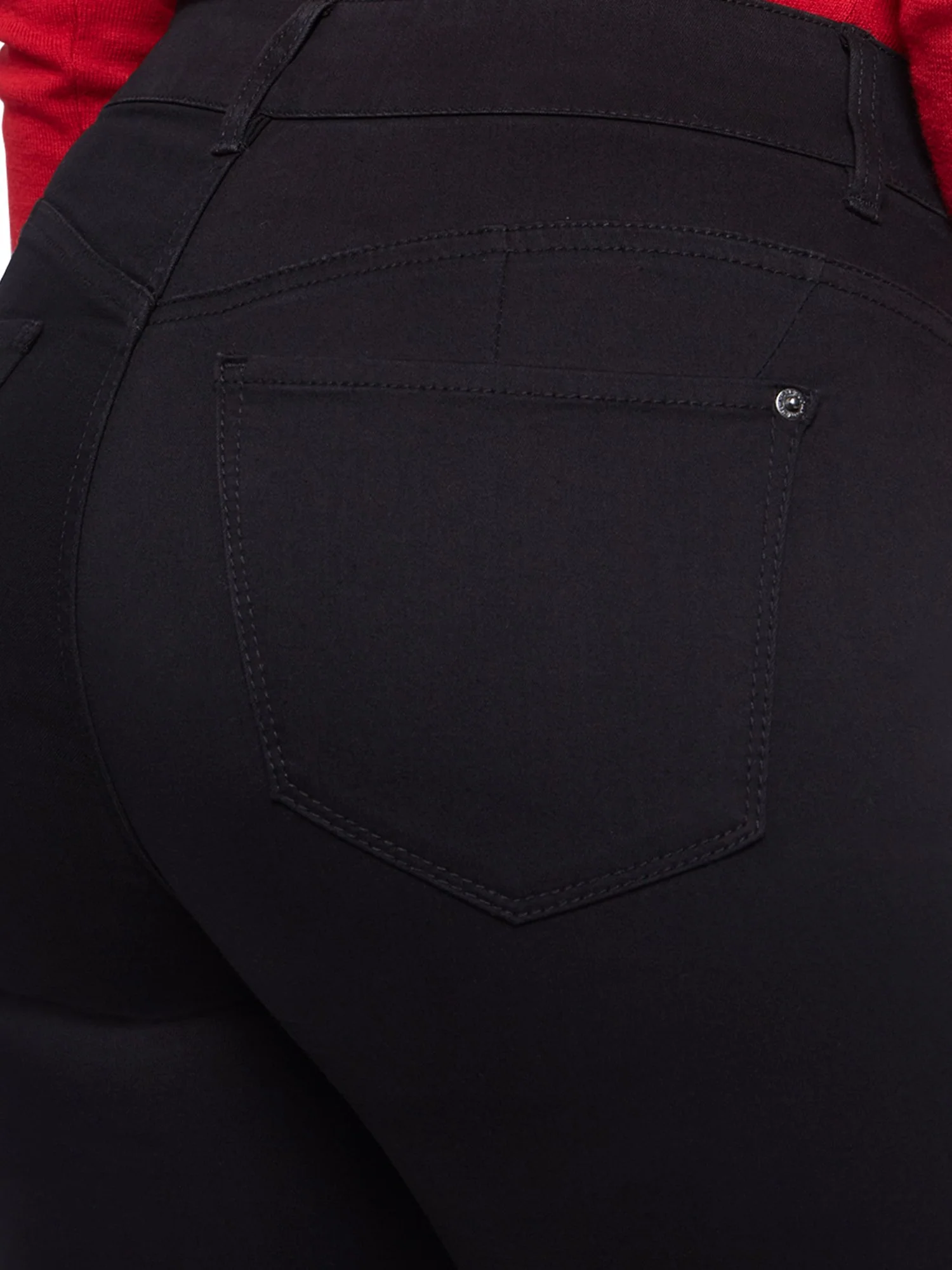 Tall Mya Curvy High-Waisted Sculpting No Gap Super-Skinny Jeans - Black - Image 4