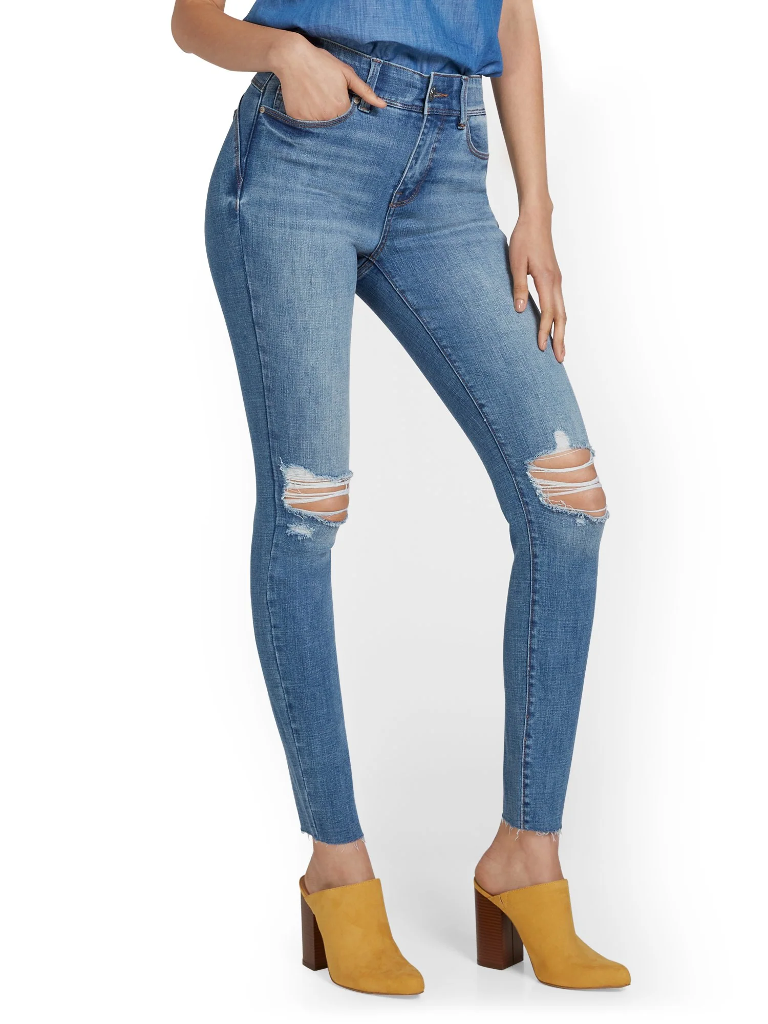 Tall Mya Curvy Ultra High-Waisted Super-Skinny Boost Jeans - Lindsay Wash - Image 3