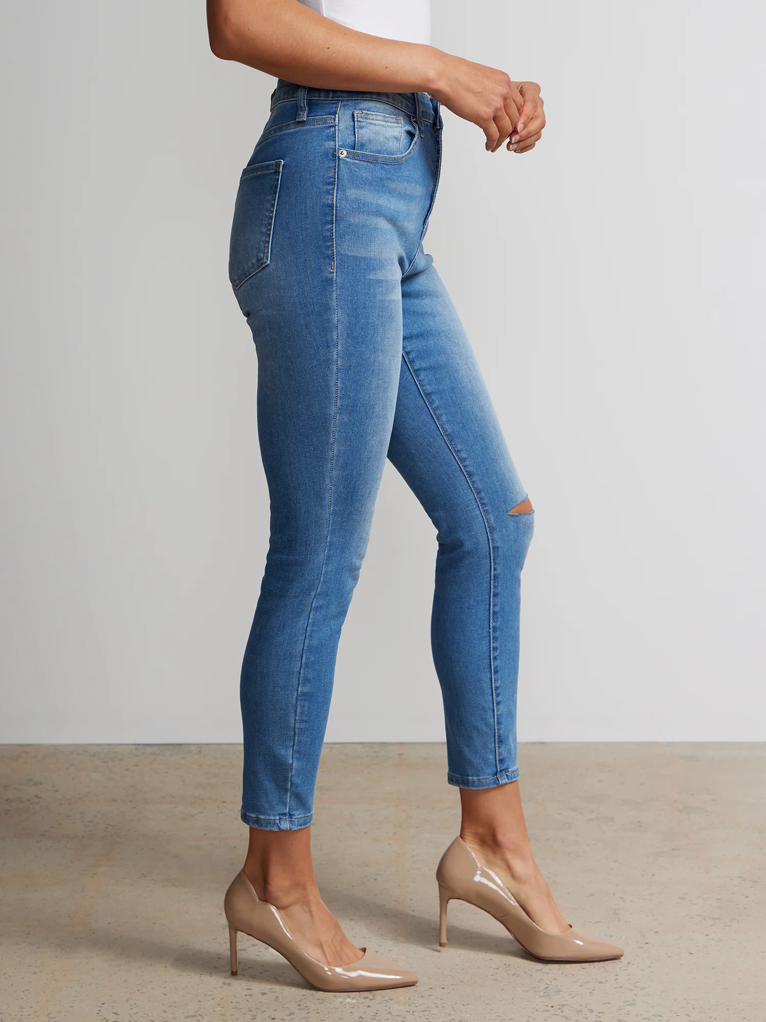 Tall Perfect Fit High Rise Ankle Skinny Jeans - Image 3