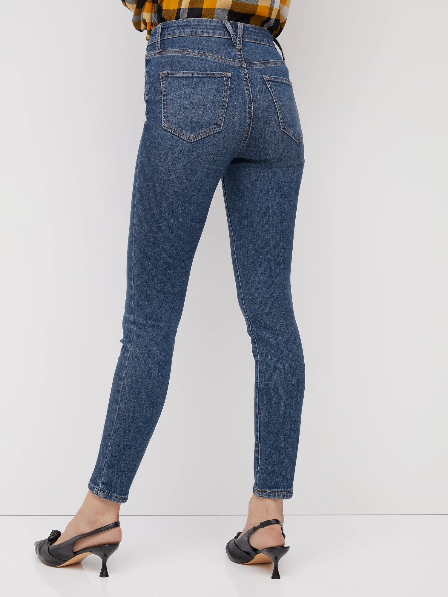 Tall Perfect Fit High-Waisted Super-Skinny Jeans - Medium Wash - Image 3