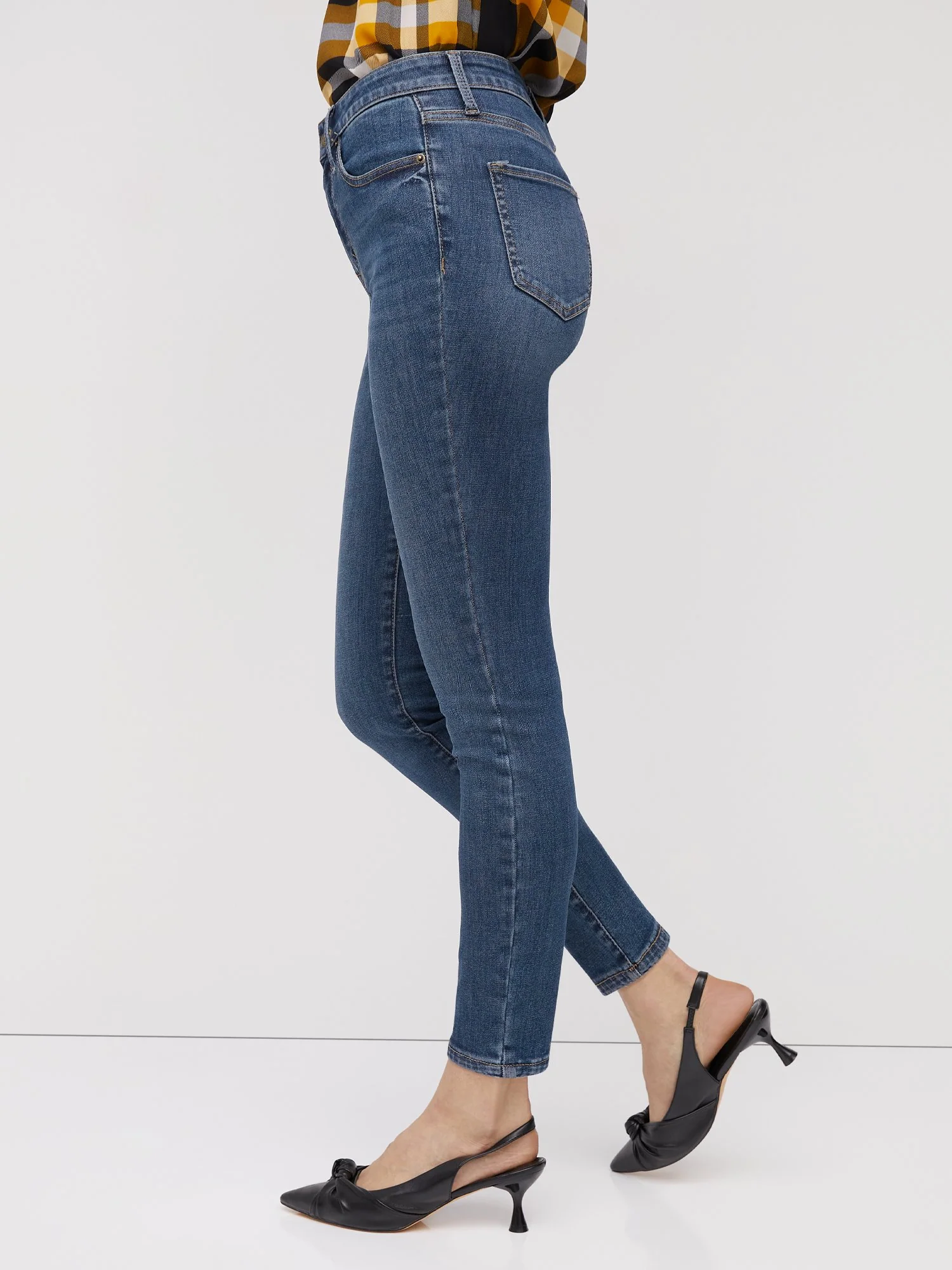 Tall Perfect Fit High-Waisted Super-Skinny Jeans - Medium Wash - Image 4