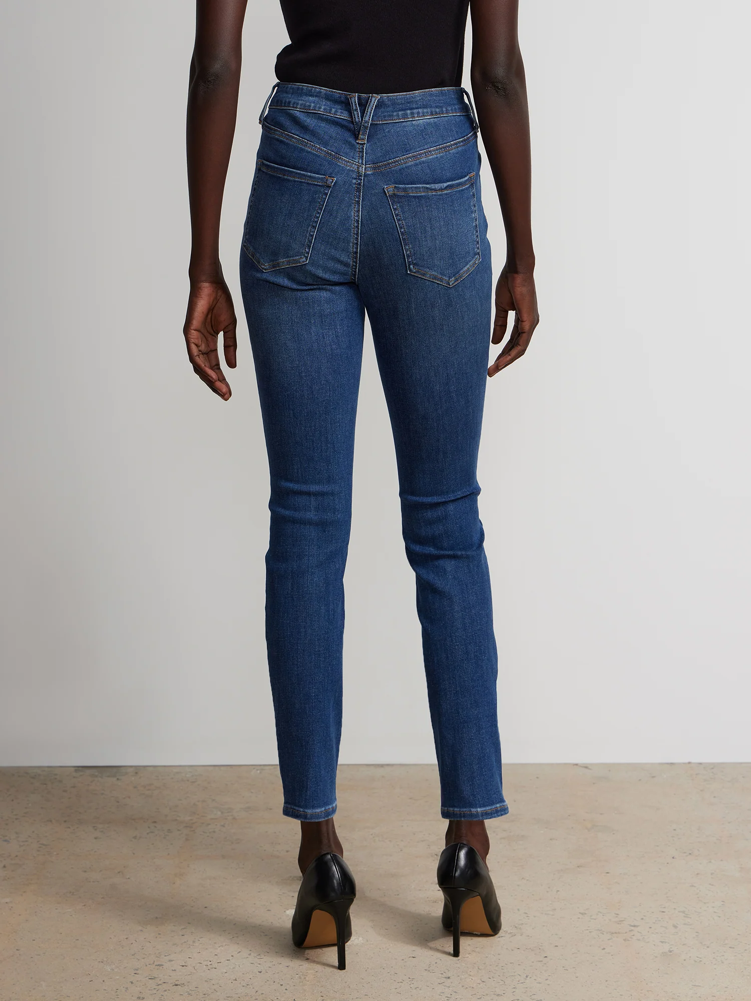 Tall Perfect Fit Mid-Rise Super-Skinny Jeans - Medium Wash - Image 3