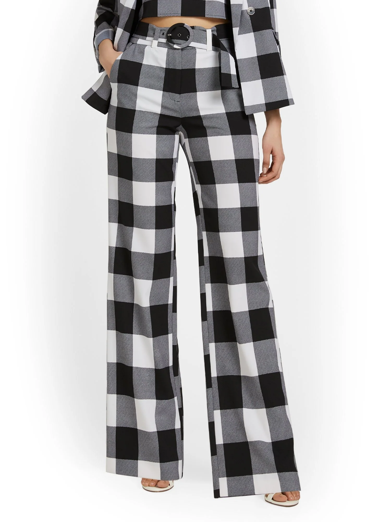 Tall Plaid Wide-Leg Pant - Image 2