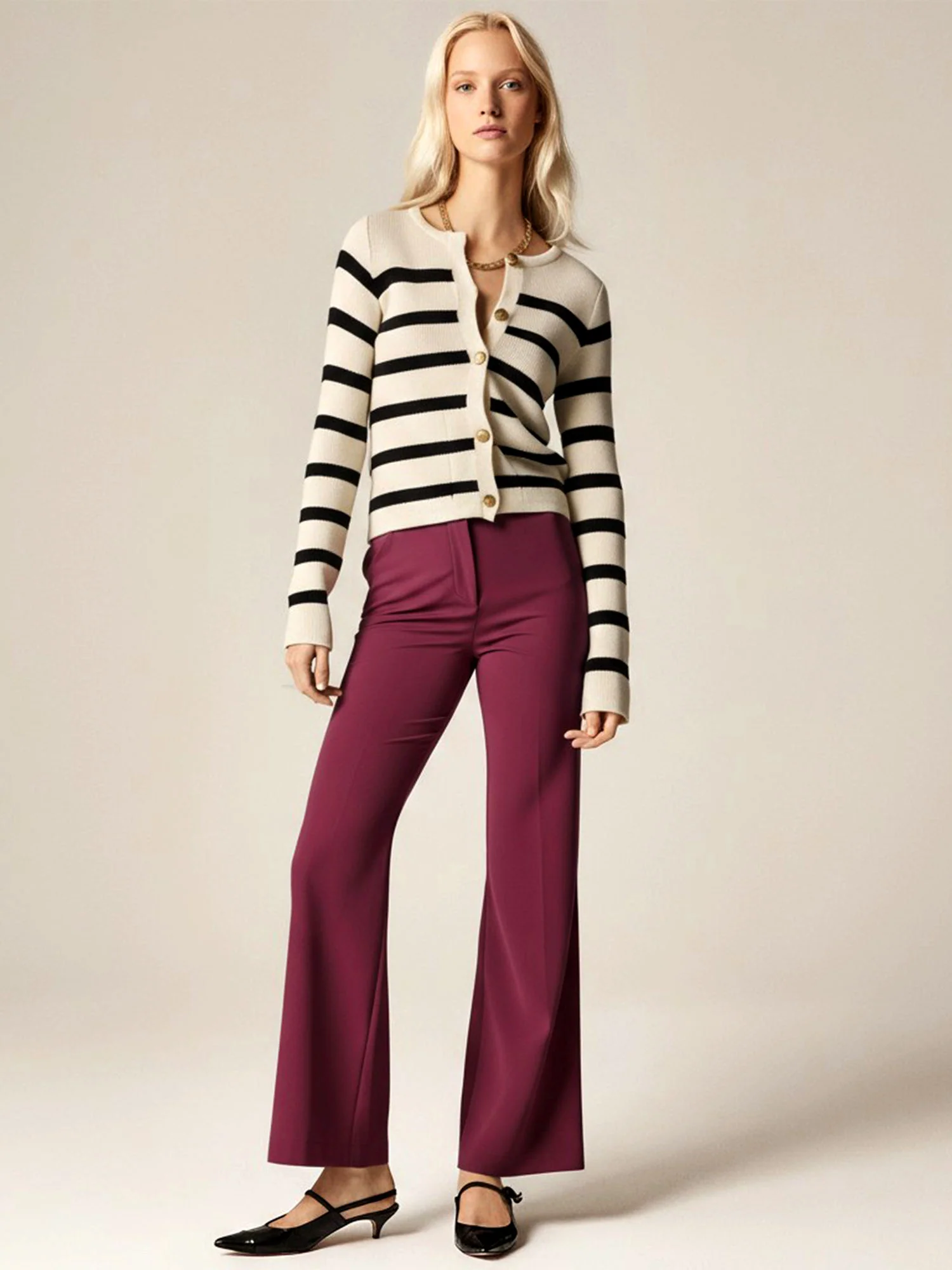 Ponte Flare High Rise Pant - Image 15
