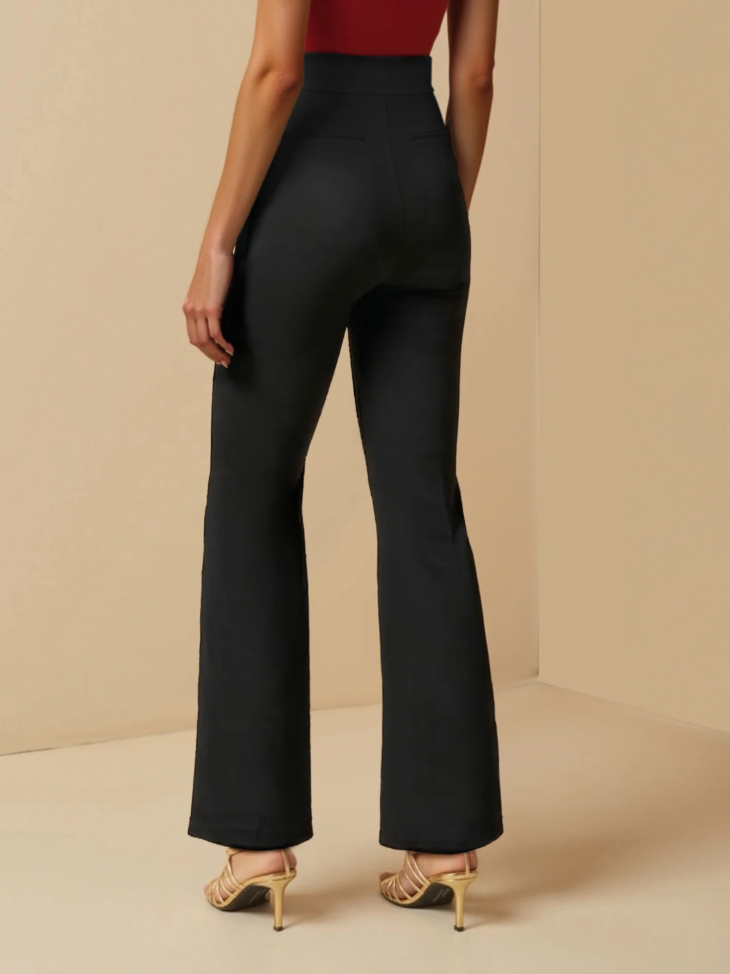 Tall Ponte Flare High Rise Pant - Image 16
