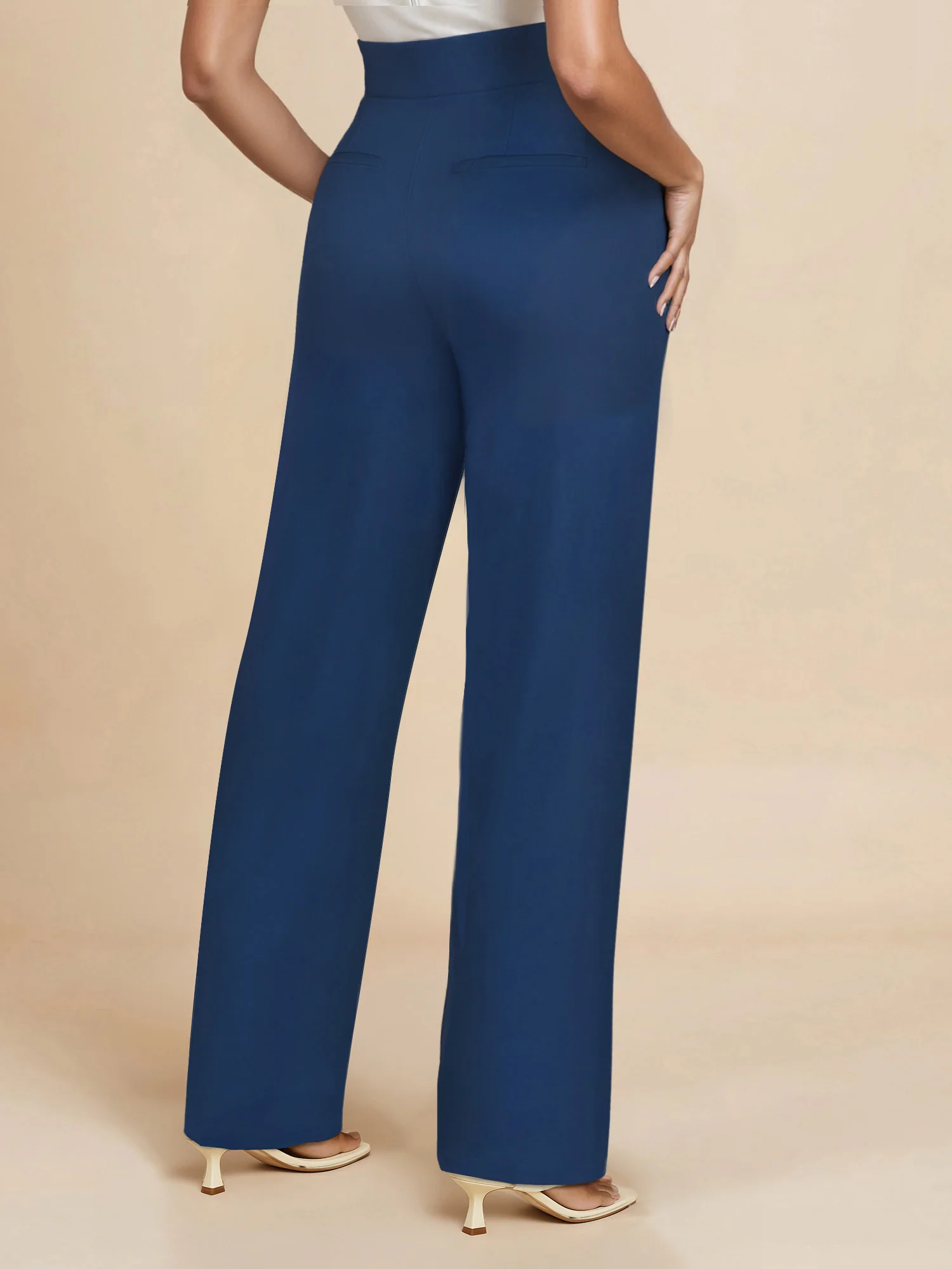 Tall Ponte Wide Leg Mid Rise Pant - Image 13