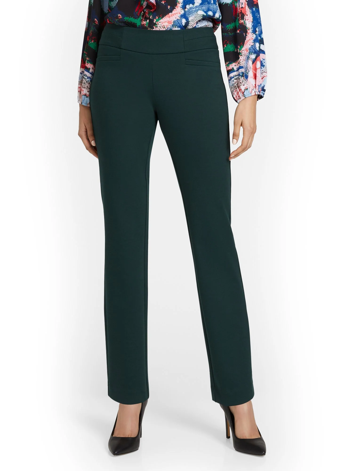 Tall Pull-On Straight-Leg Ponte Pant - Superflex - Image 15