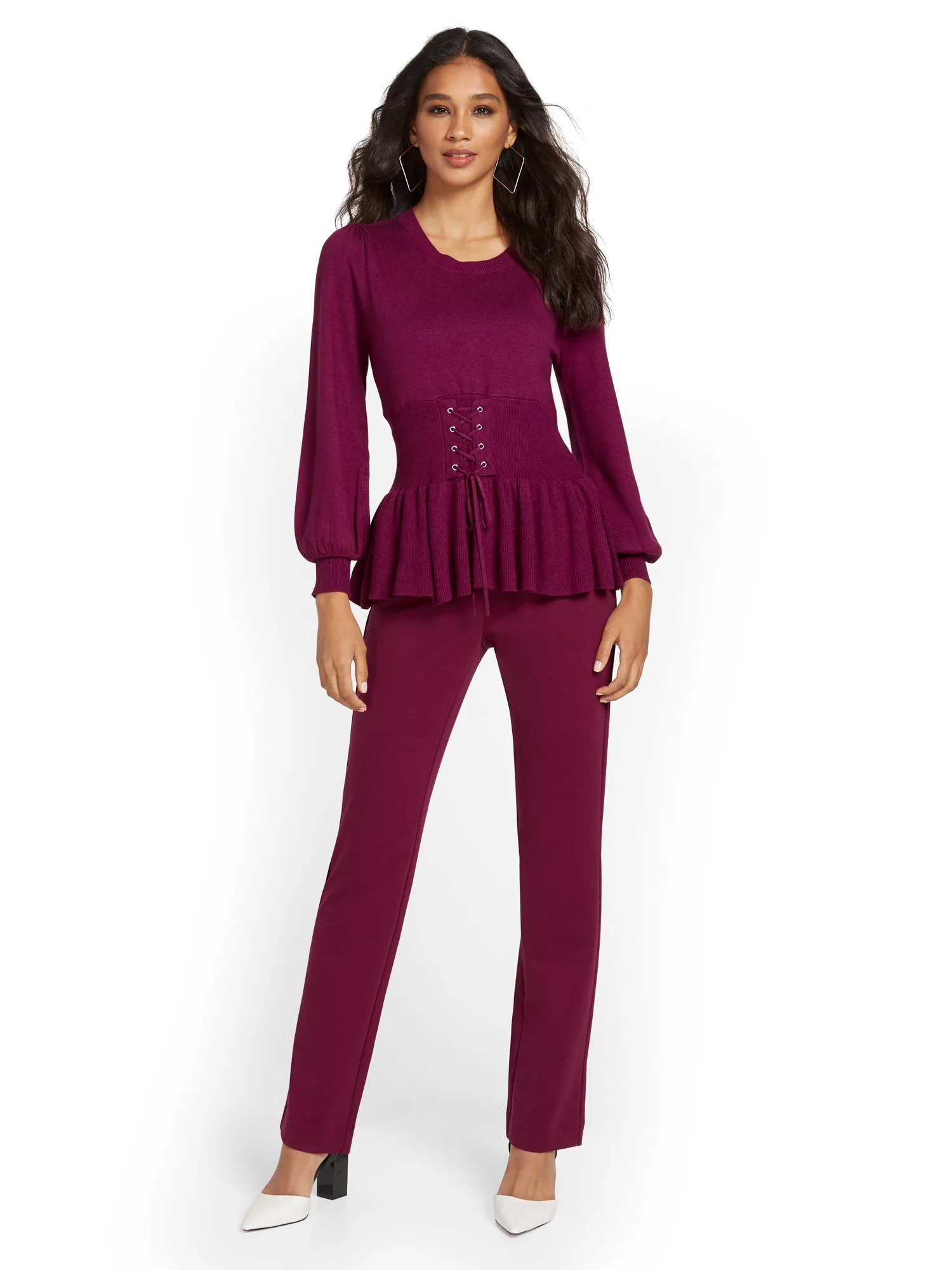 Tall Pull-On Straight-Leg Ponte Pant - Superflex - Image 21