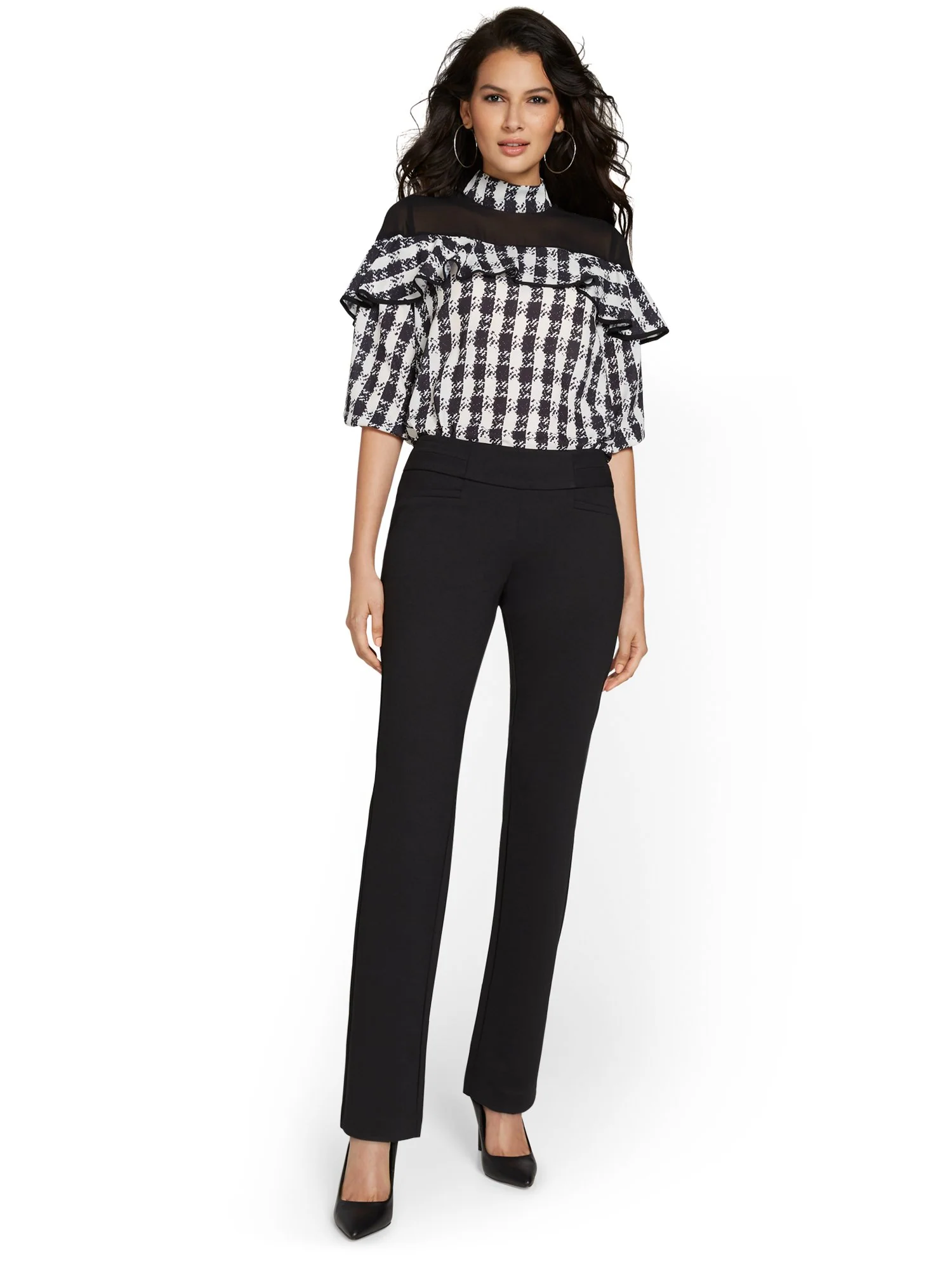 Tall Pull-On Straight-Leg Ponte Pant - Superflex - Image 4
