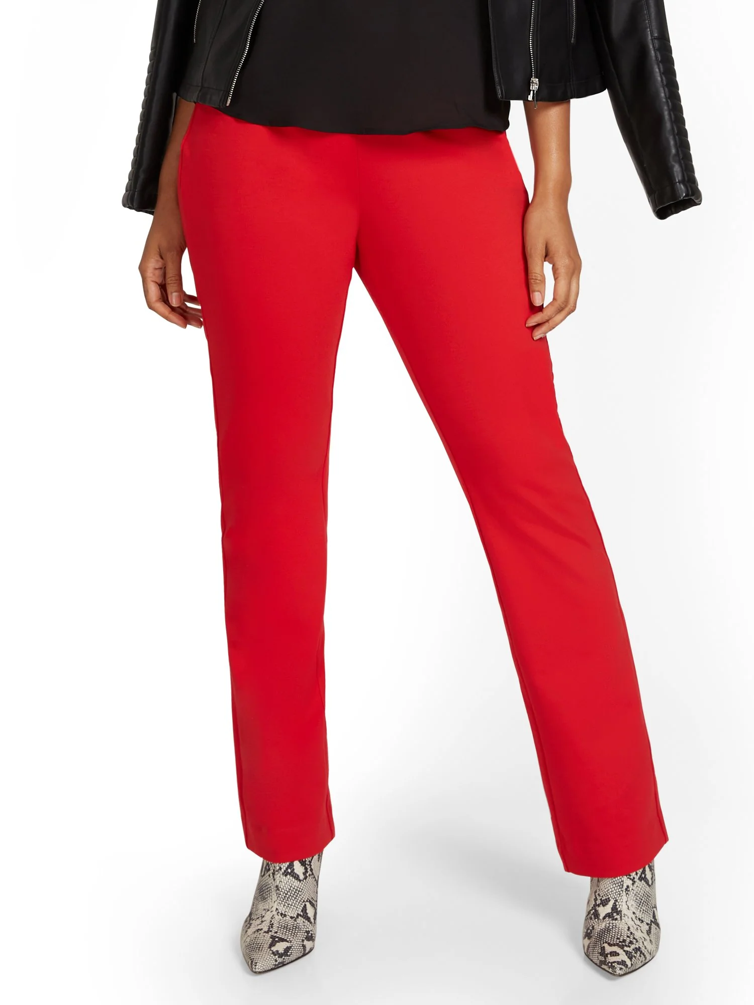 Tall Pull-On Straight-Leg Ponte Pant - Superflex - Image 6