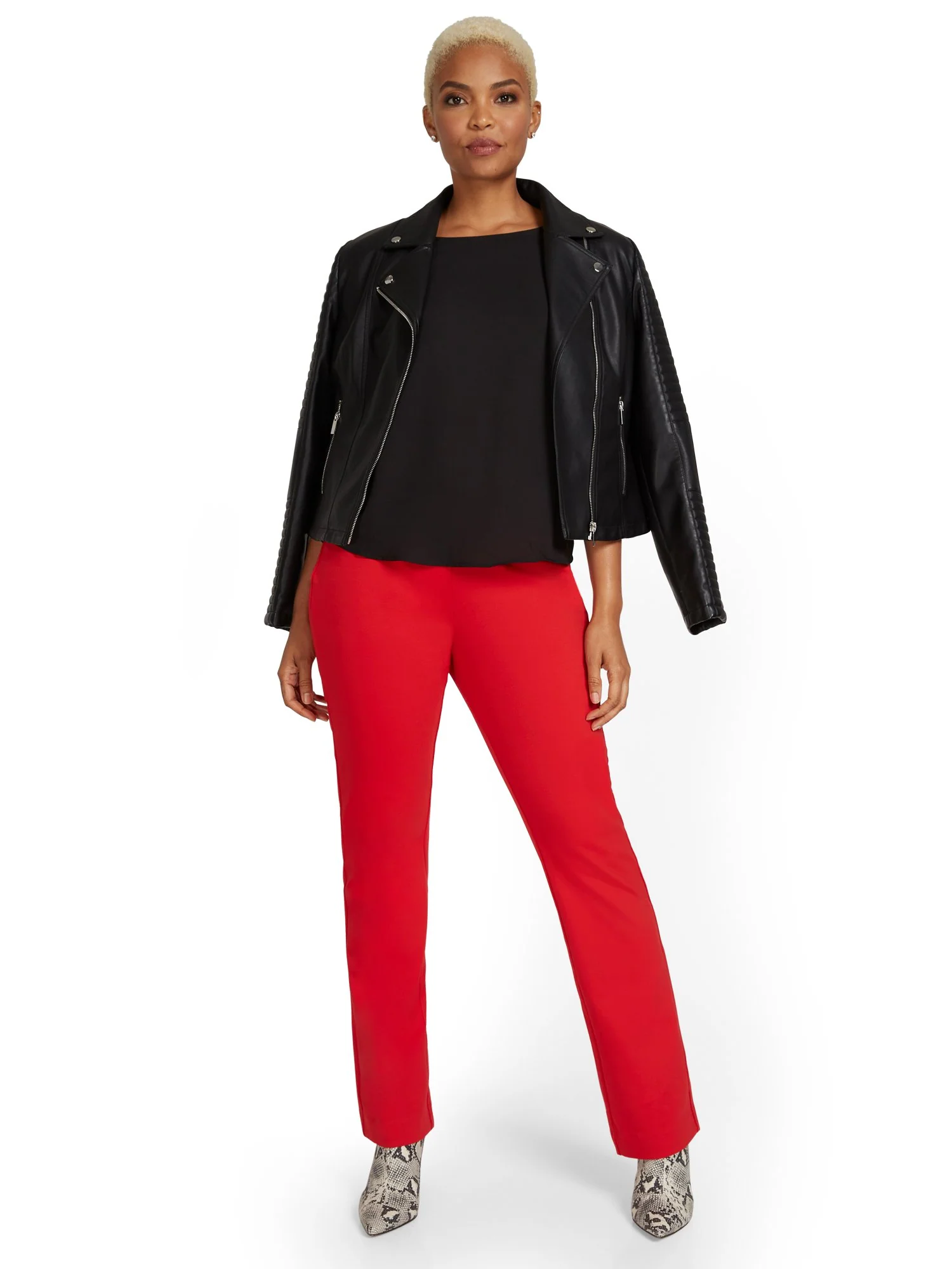 Tall Pull-On Straight-Leg Ponte Pant - Superflex - Image 8