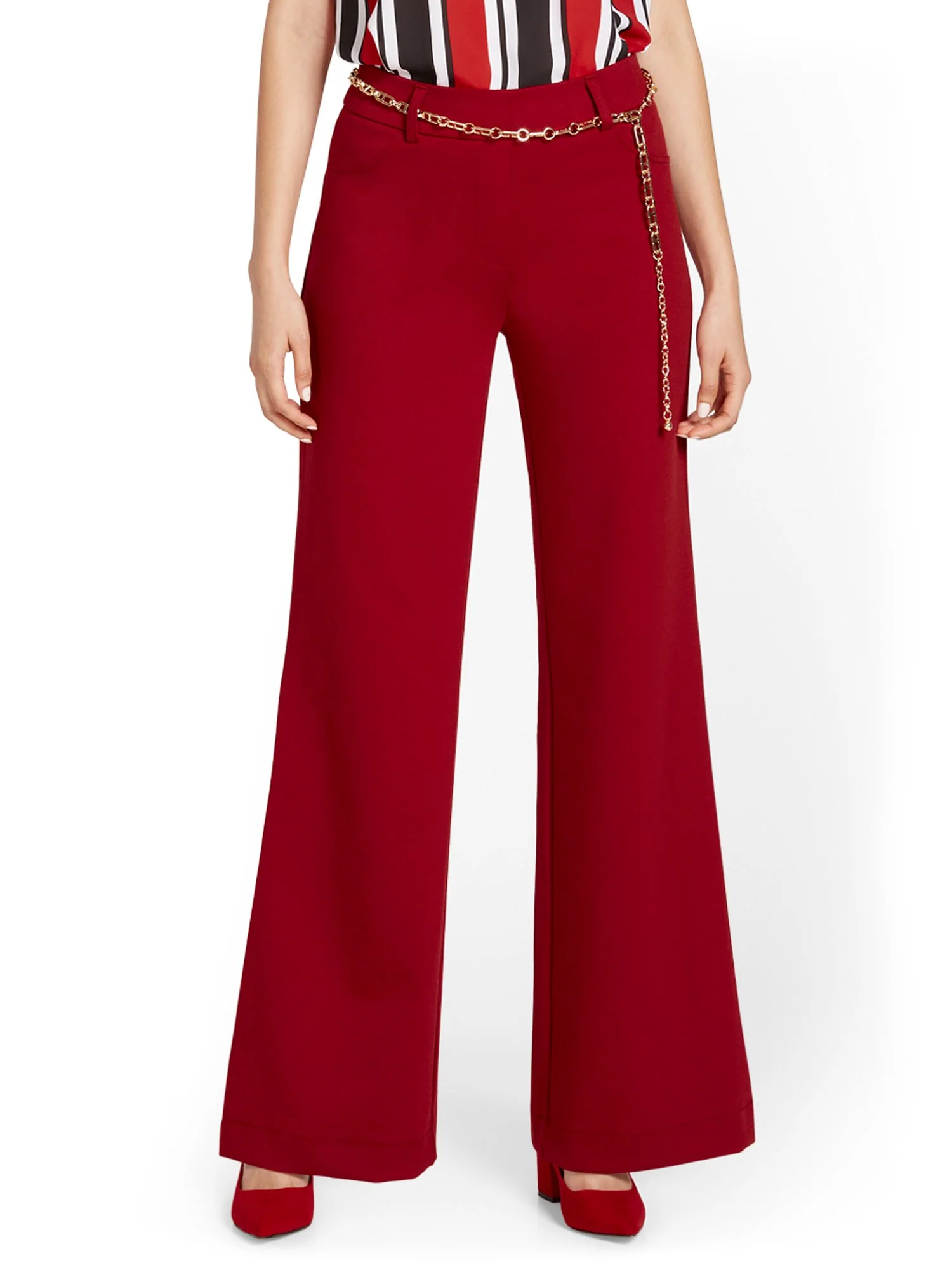 Tall Pull-On Wide-Leg Ponte Pant - Superflex - Image 7