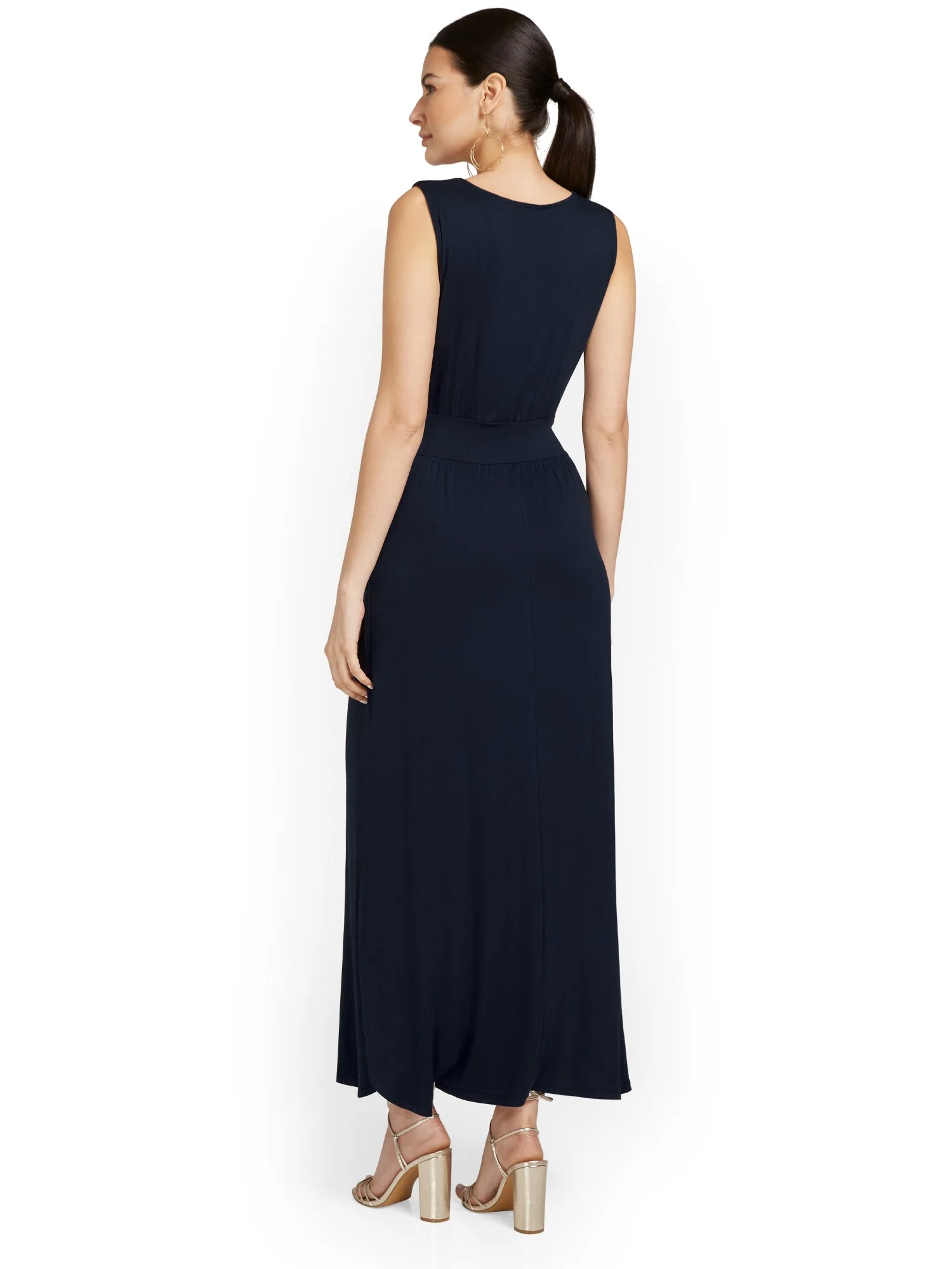 Tall Ruched Side-Slit Maxi Dress - Image 6