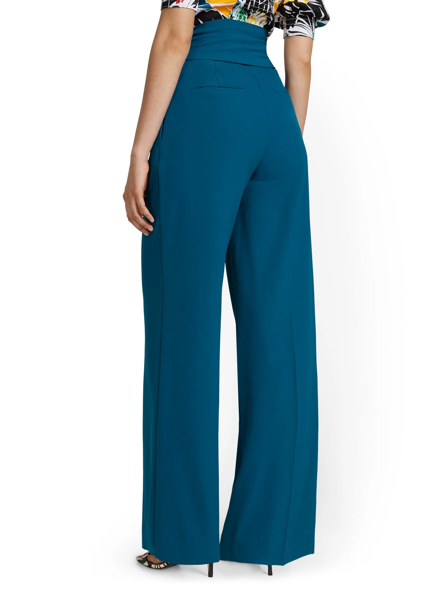 Tall Sash-Tie Palazzo Pant - Image 3