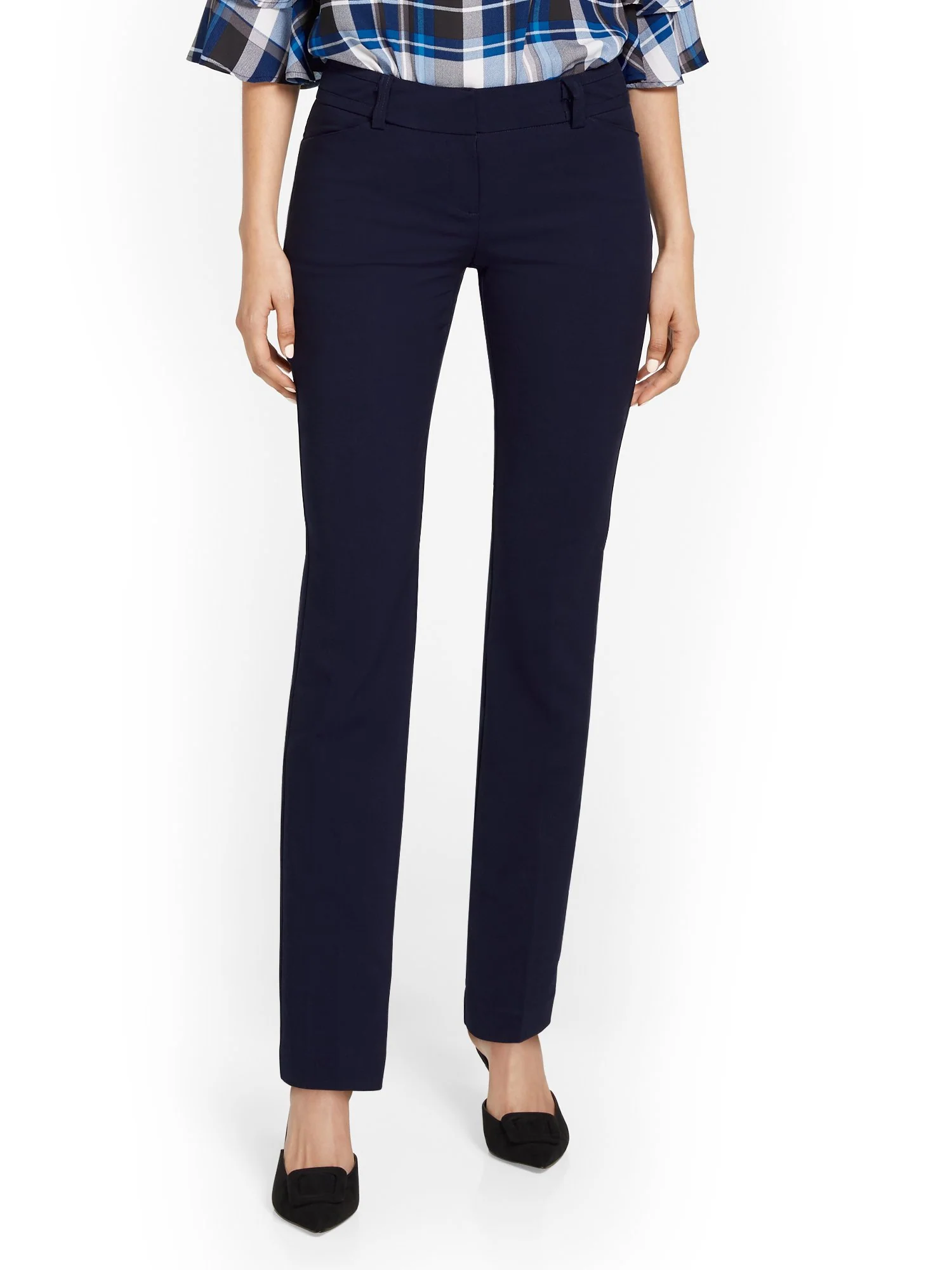 Tall Signature Fit Straight-Leg Pant - All-Season Stretch - 7th Avenue - Image 5