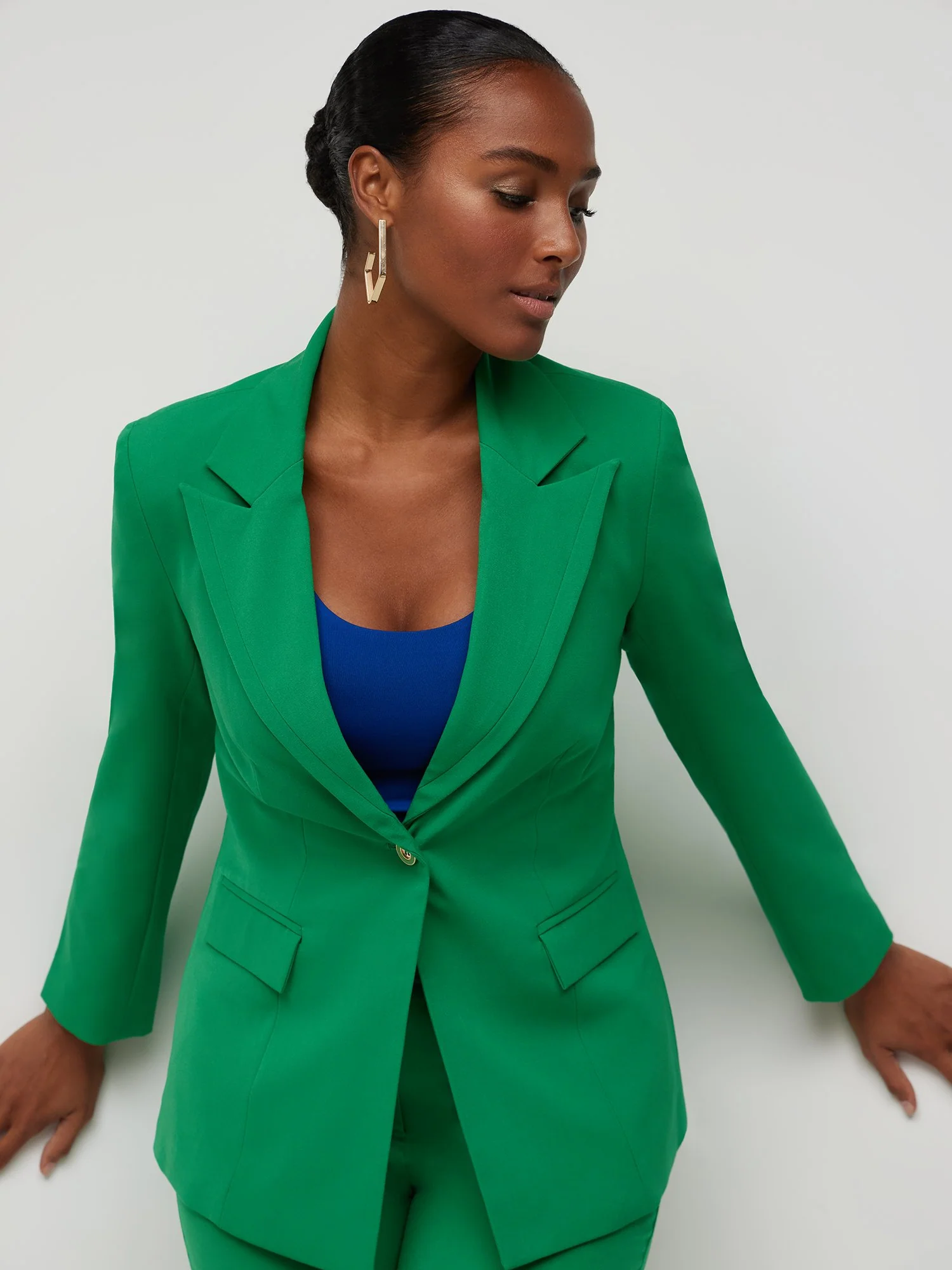 Tall Single-Button Blazer - Essential Stretch - Image 9